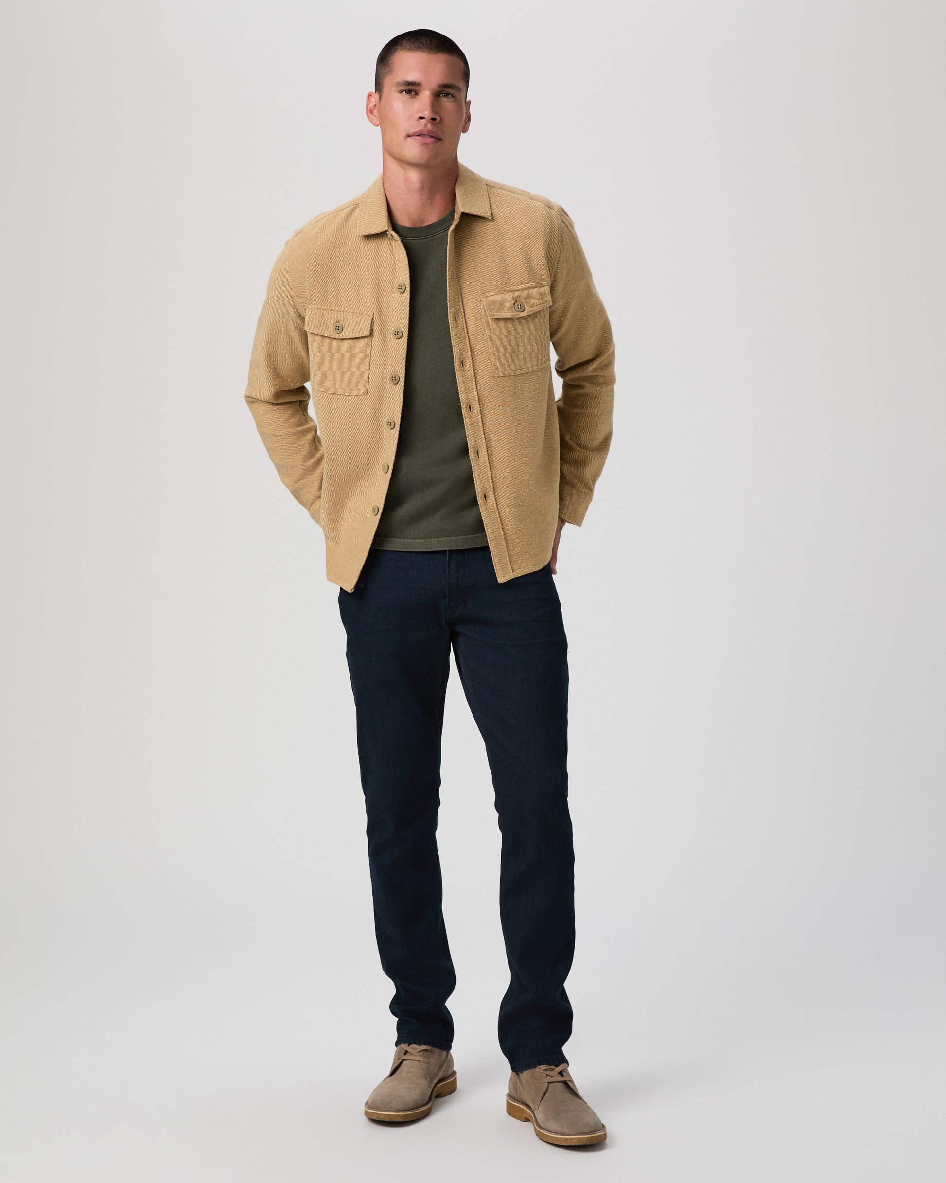 Seymore Overshirt - Nepped Sonoran Tan S