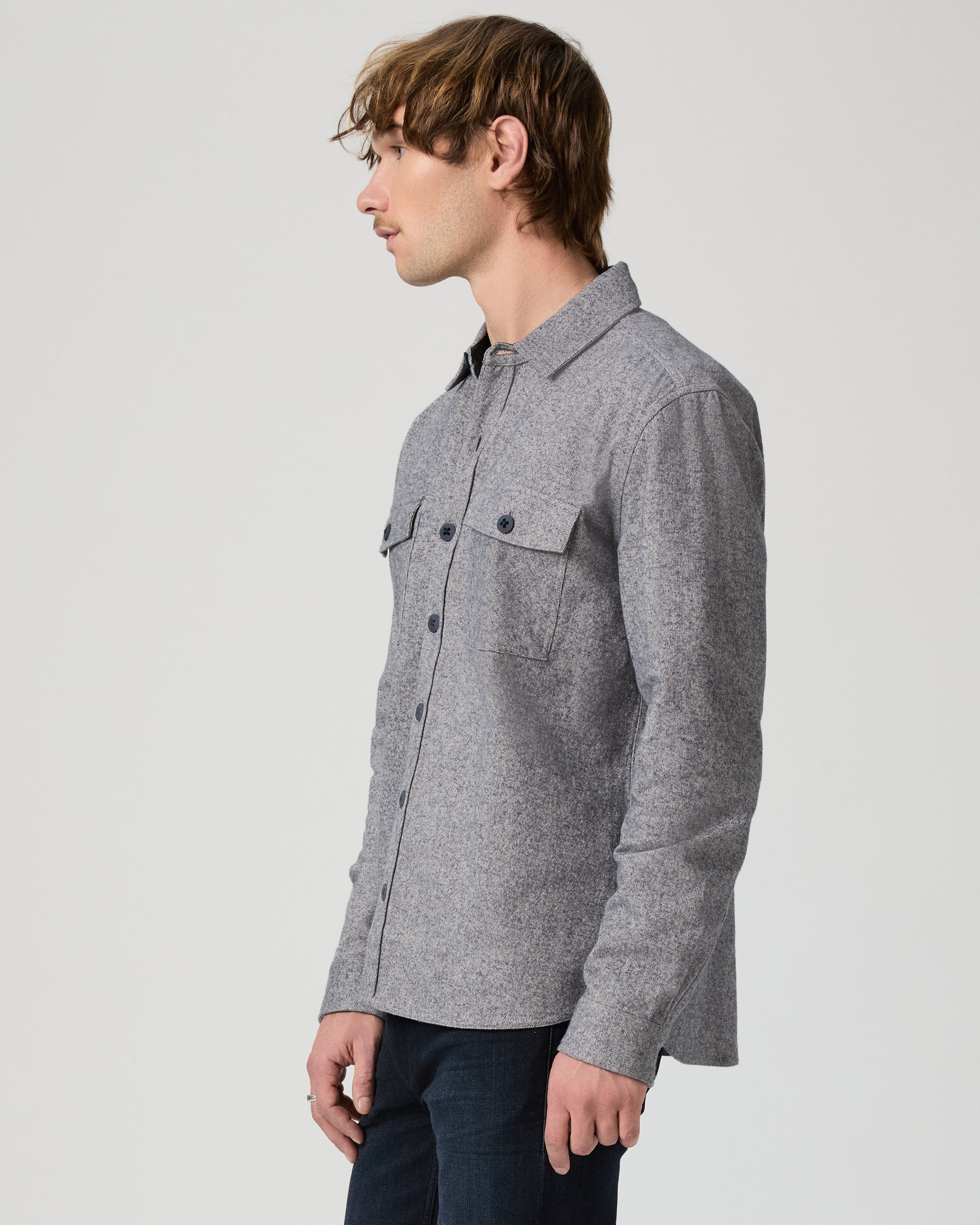 Seymore Overshirt - Navy Combo S