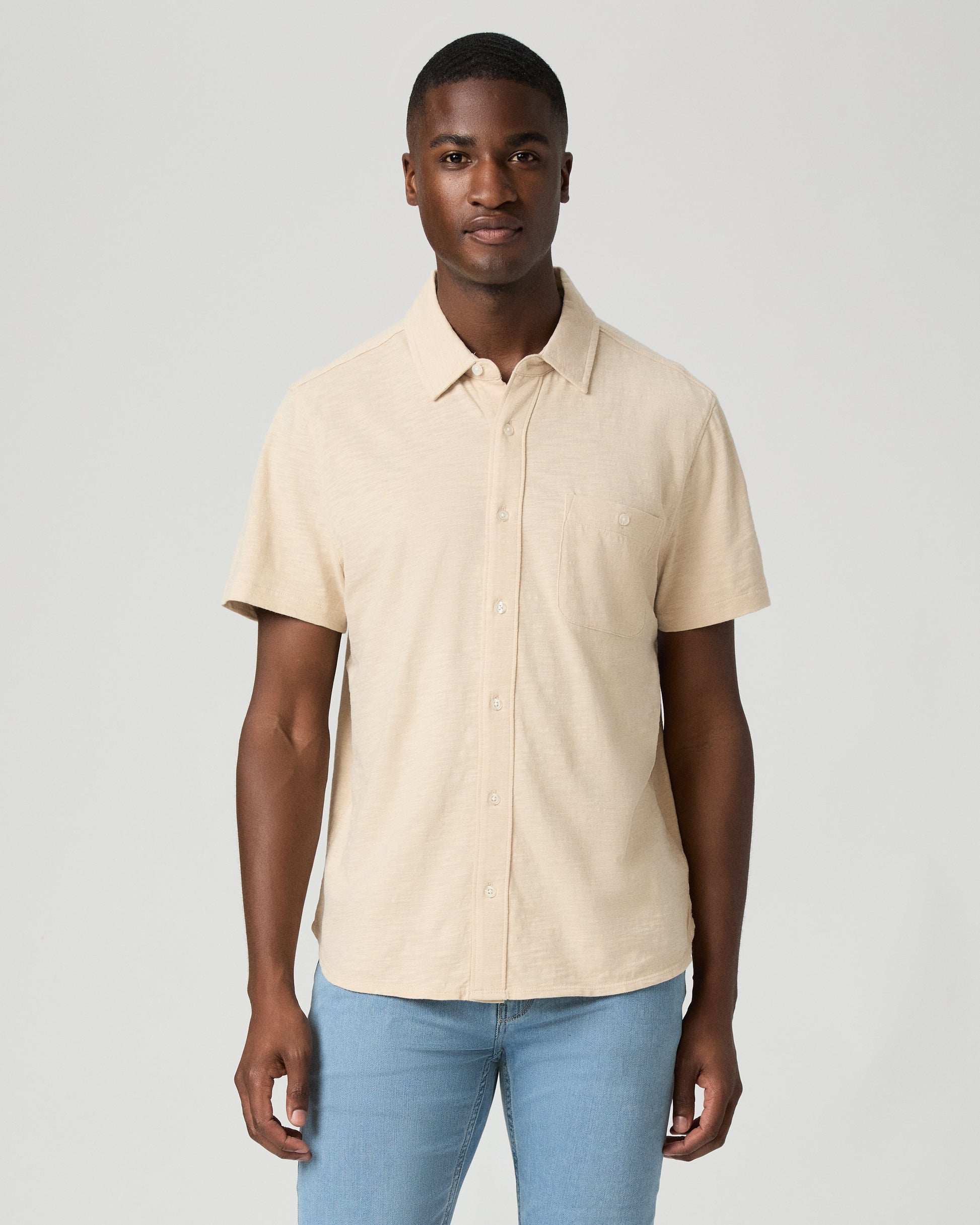 Carillo Short Sleeve - Pale Khaki S