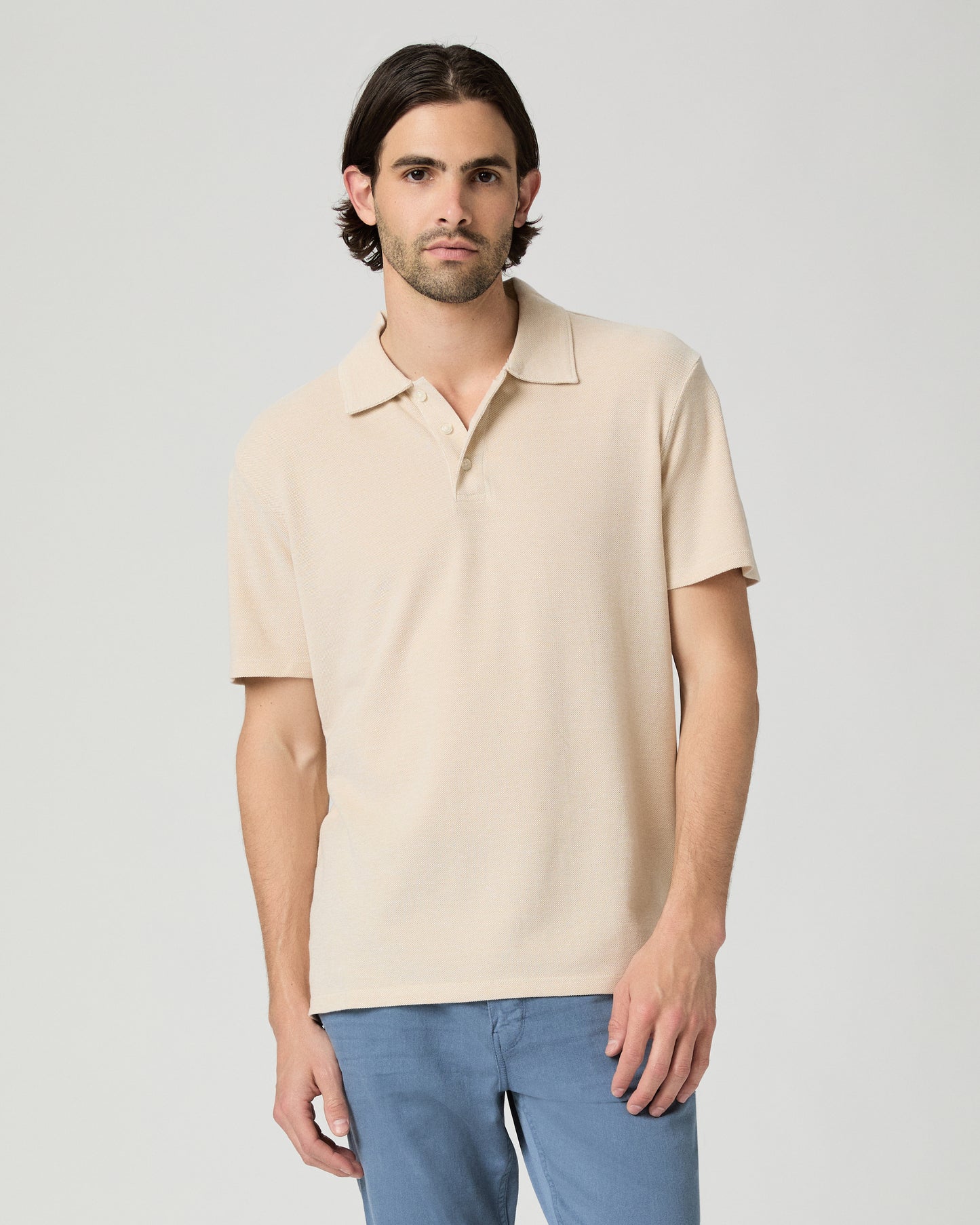 Demille Polo - Pale Khaki Combo S