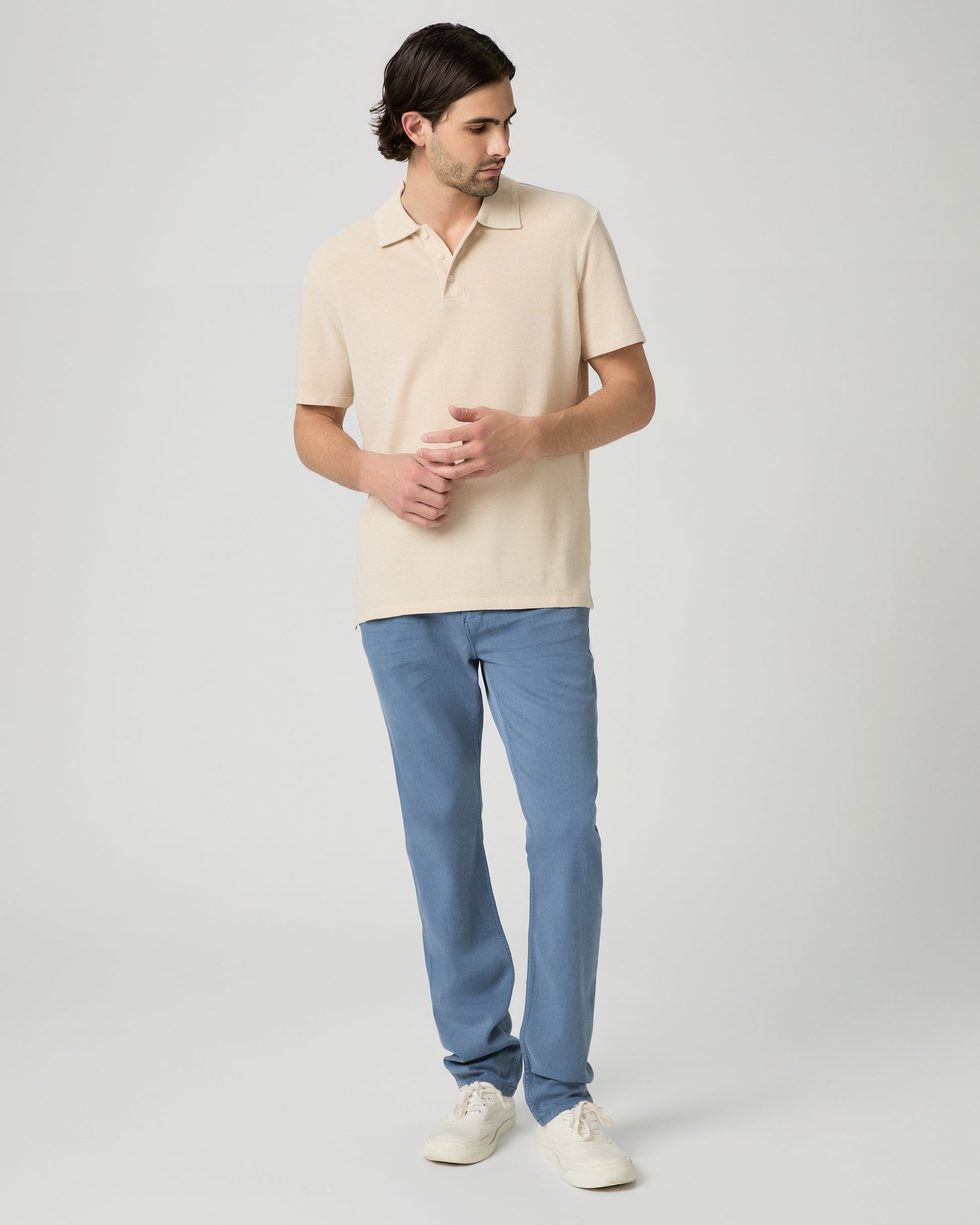 Demille Polo - Pale Khaki Combo S