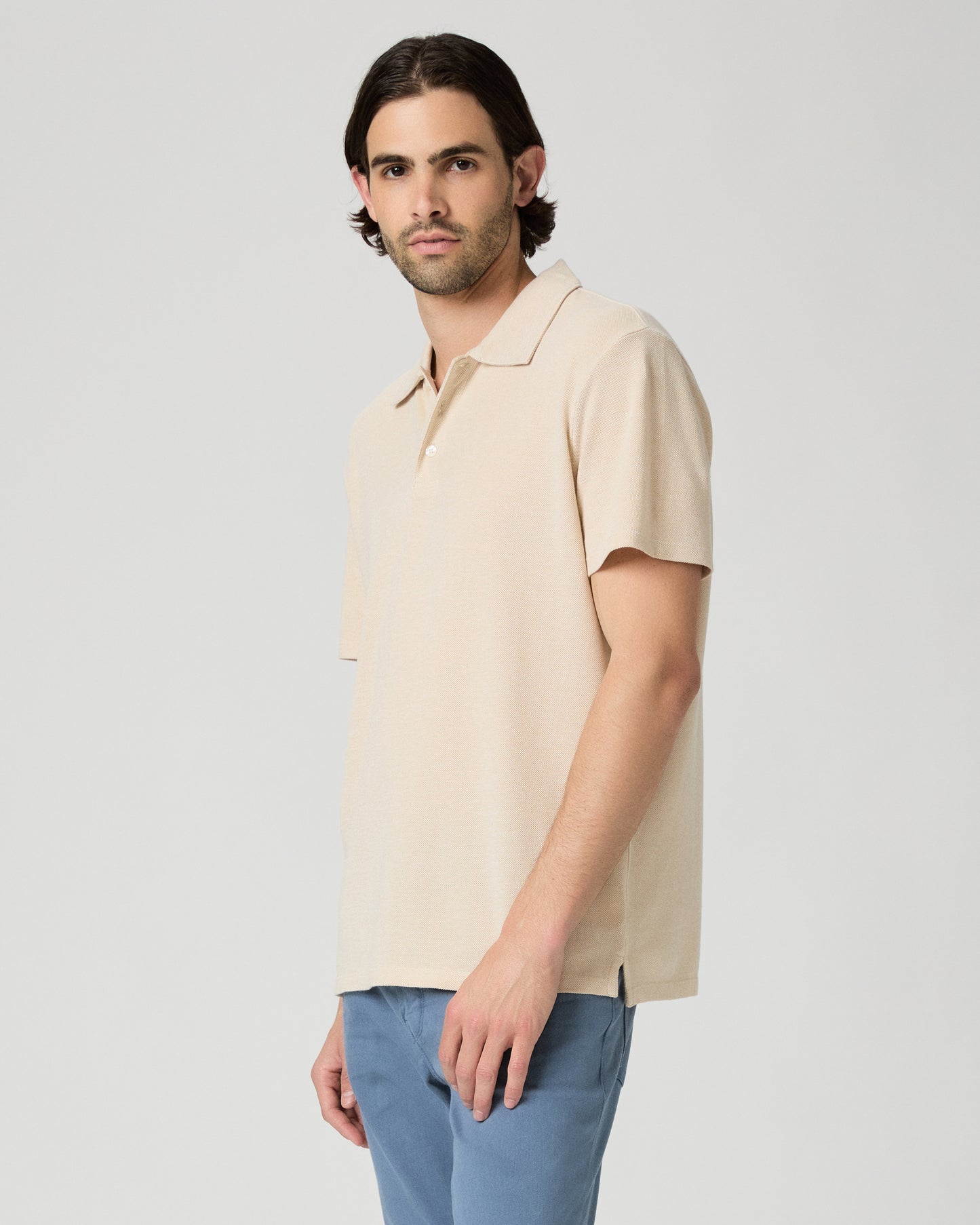 Demille Polo - Pale Khaki Combo S