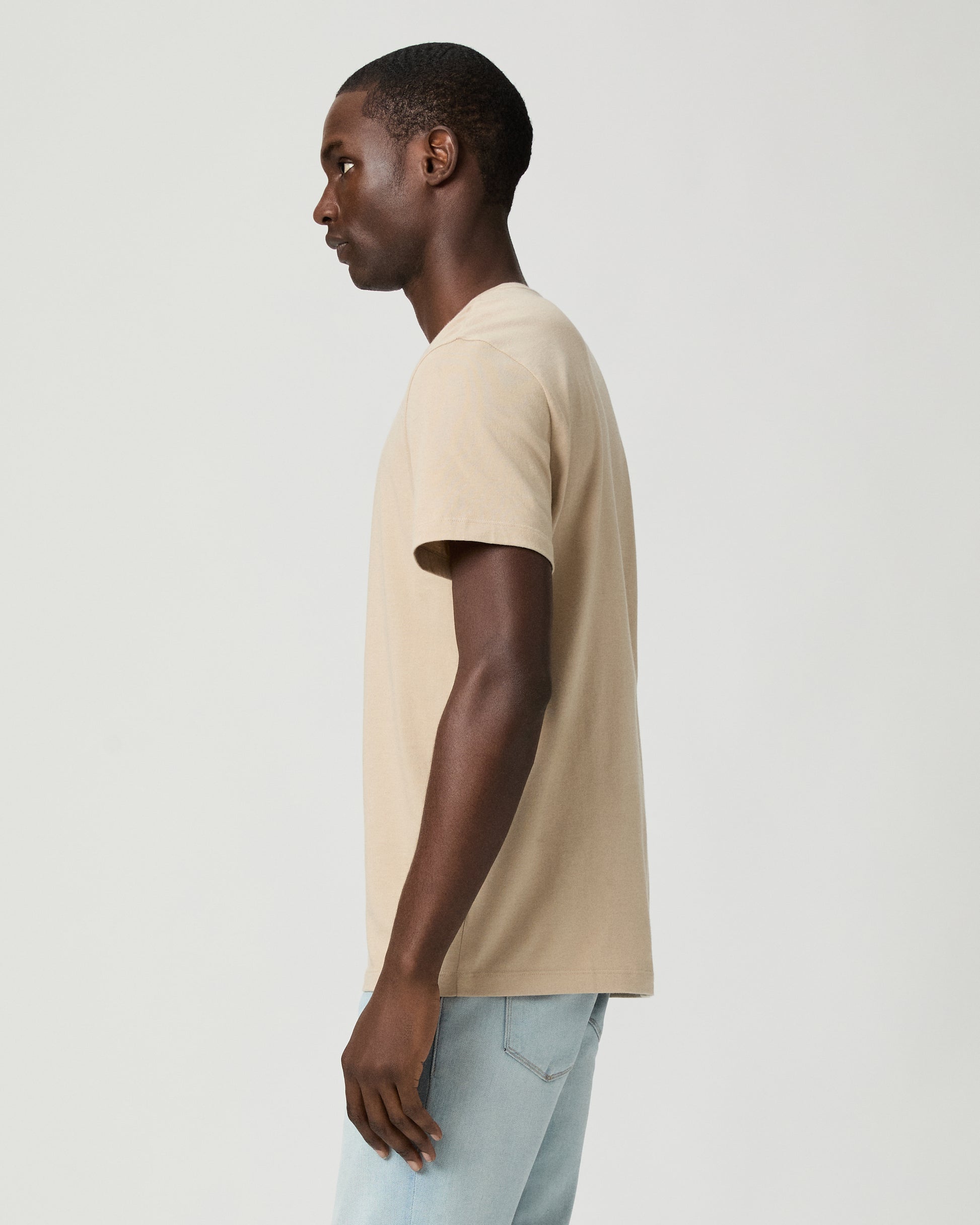 Sorden Crew Neck Tee - Natural S