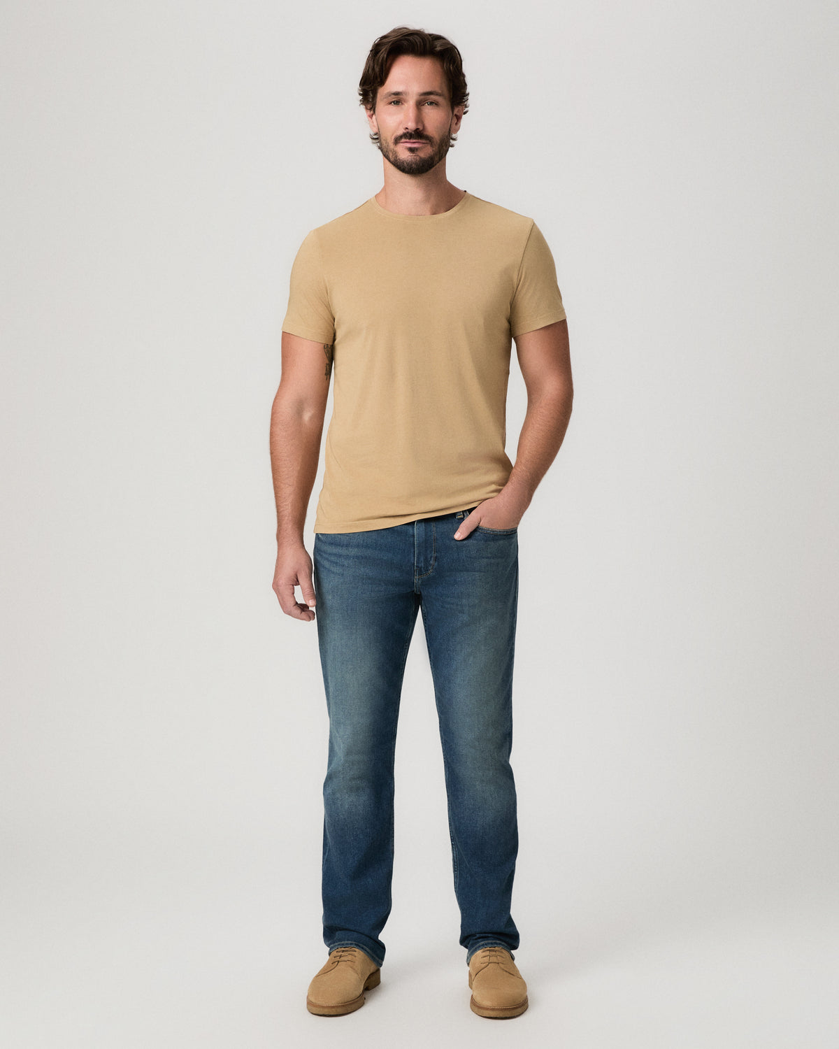 Sorden Crew Neck Tee - Light Brown Russet S