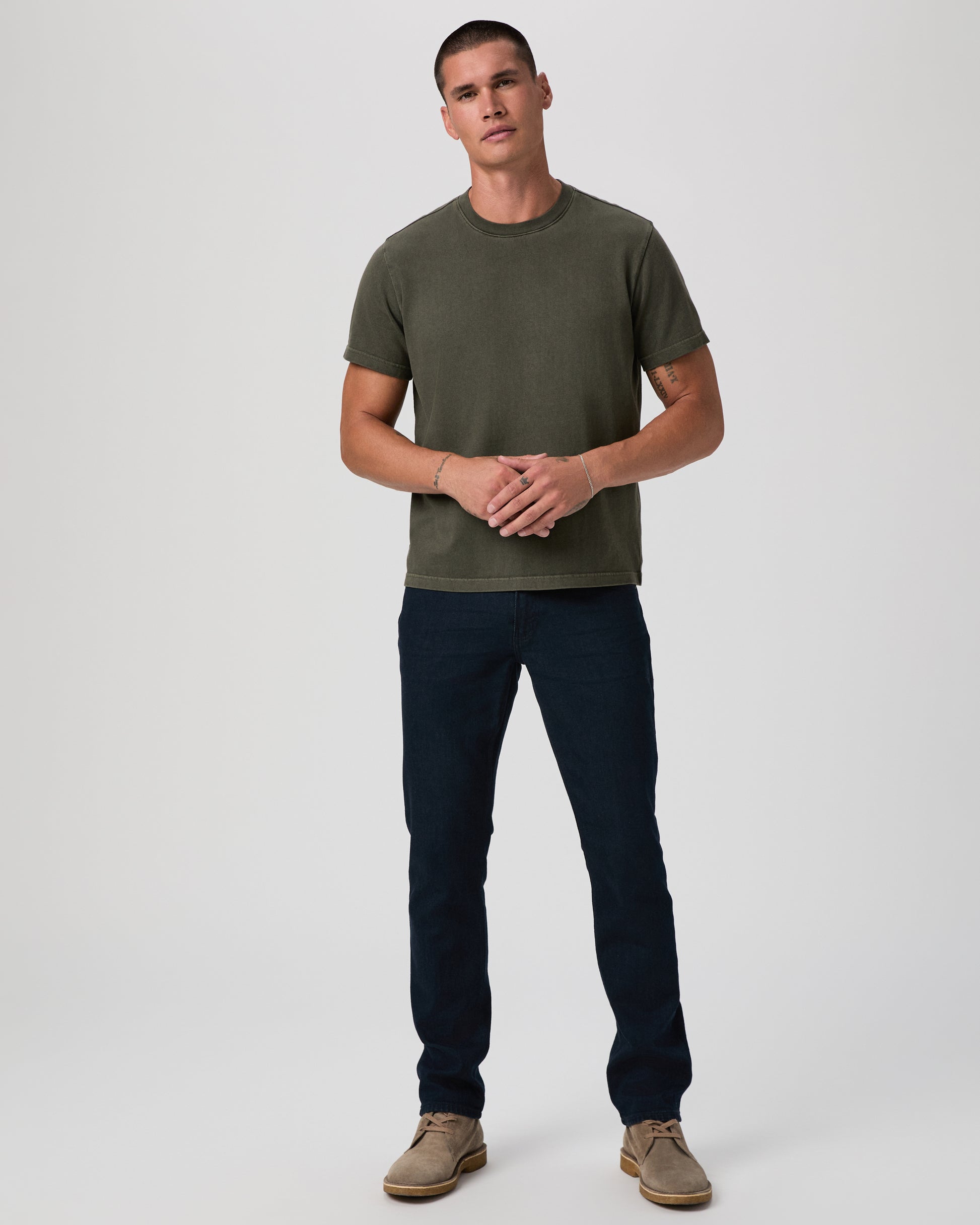 Serano Boxy Tee - Vintage Pine Needle S