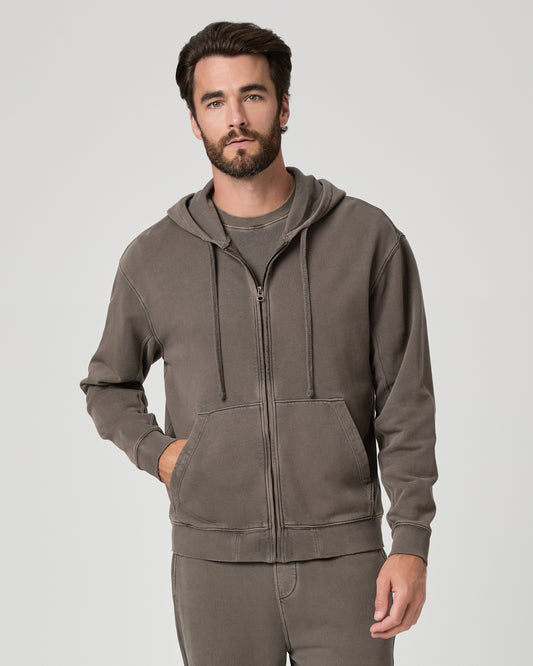 Avon Full Zip Hoodie - Vintage Deep Chocolate S