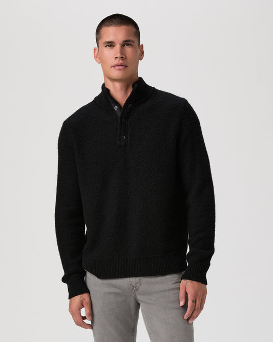 Kotoni Snap Collar Sweater - Black XS