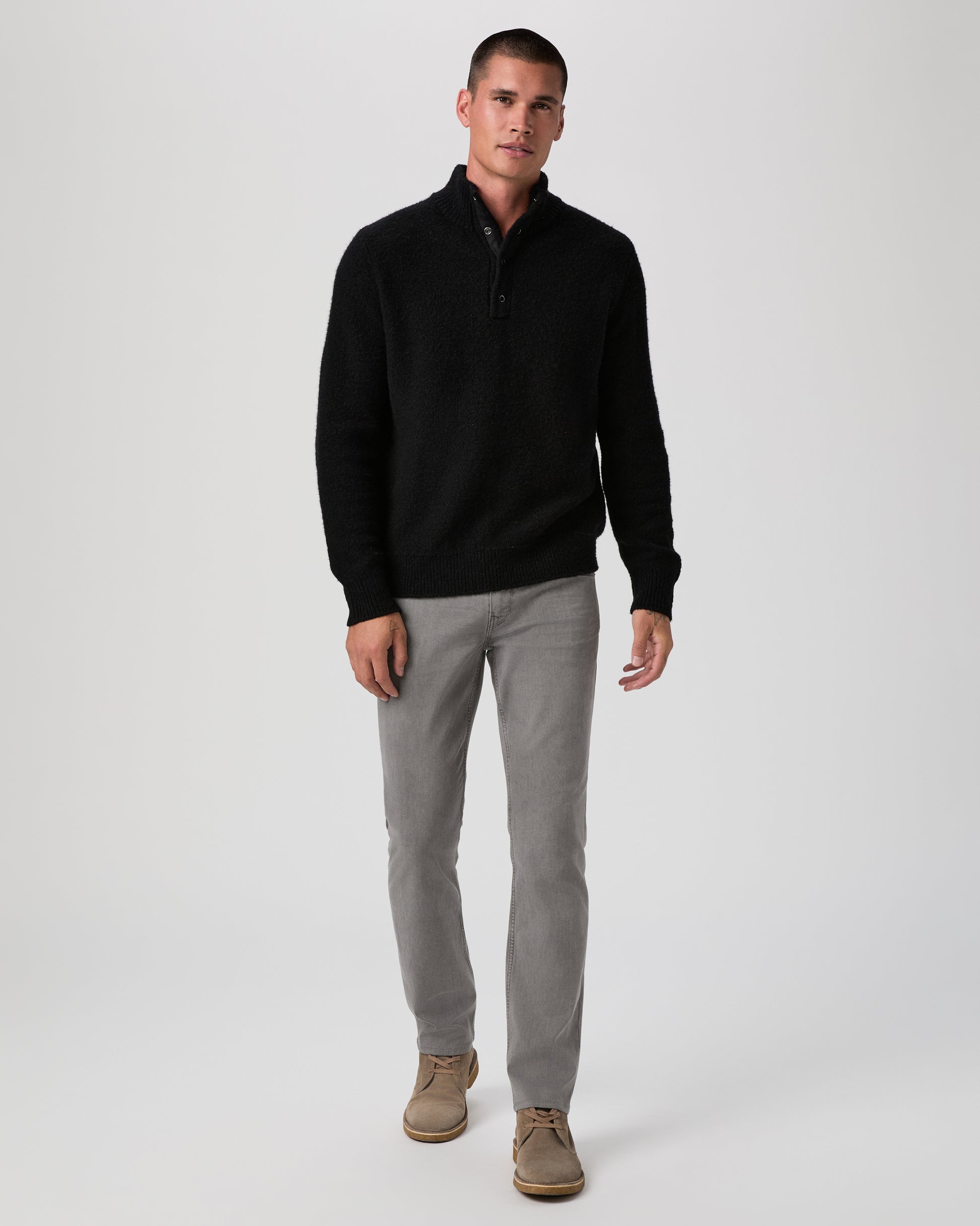 Kotoni Snap Collar Sweater - Black XS