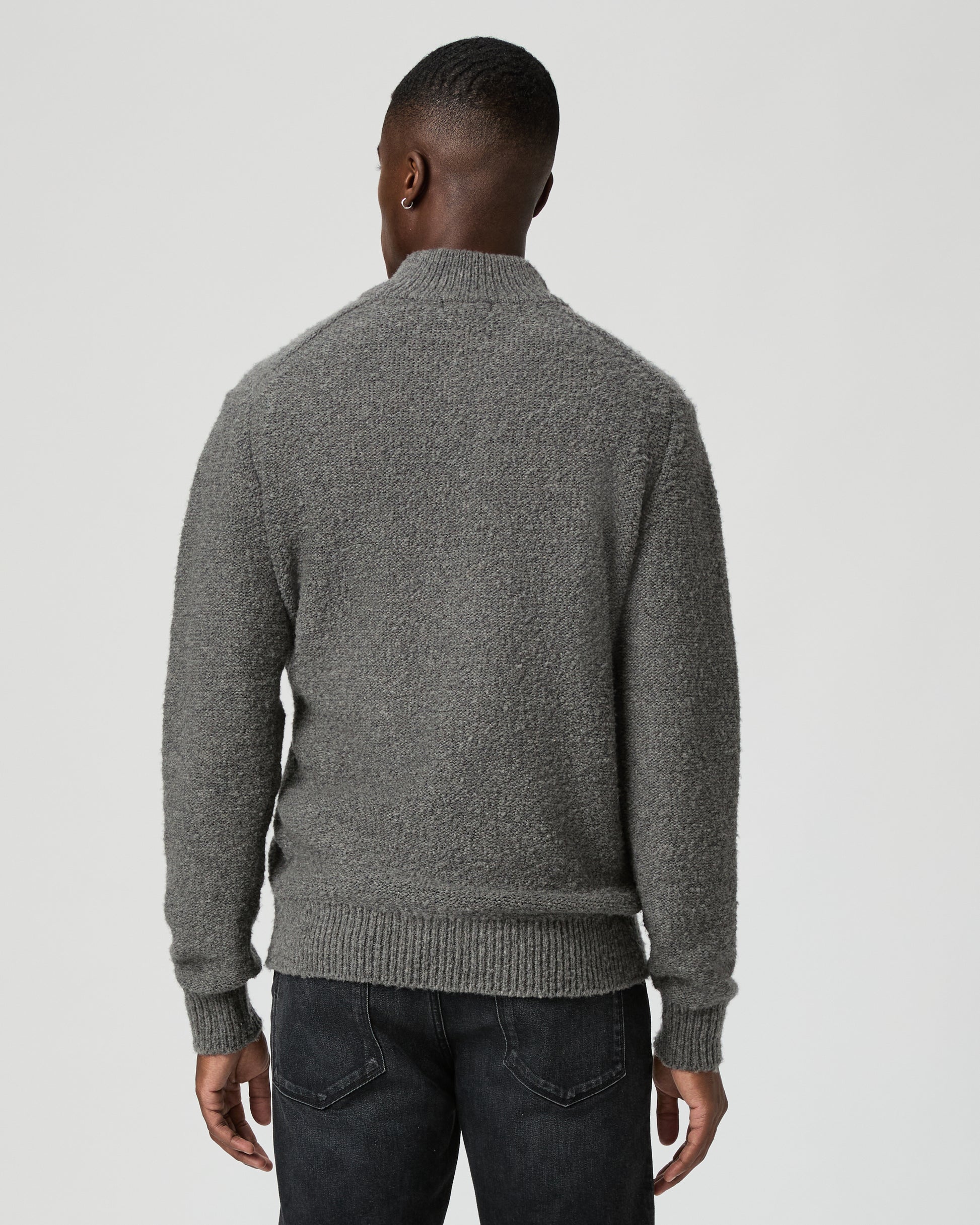 Kotoni Snap Collar Sweater - Dark Grey XS