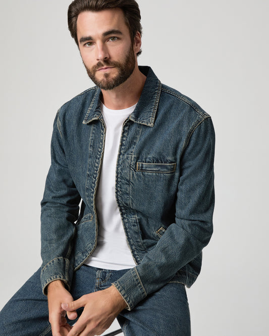 Mauricio Denim Zip Up Jacket - Abaron S