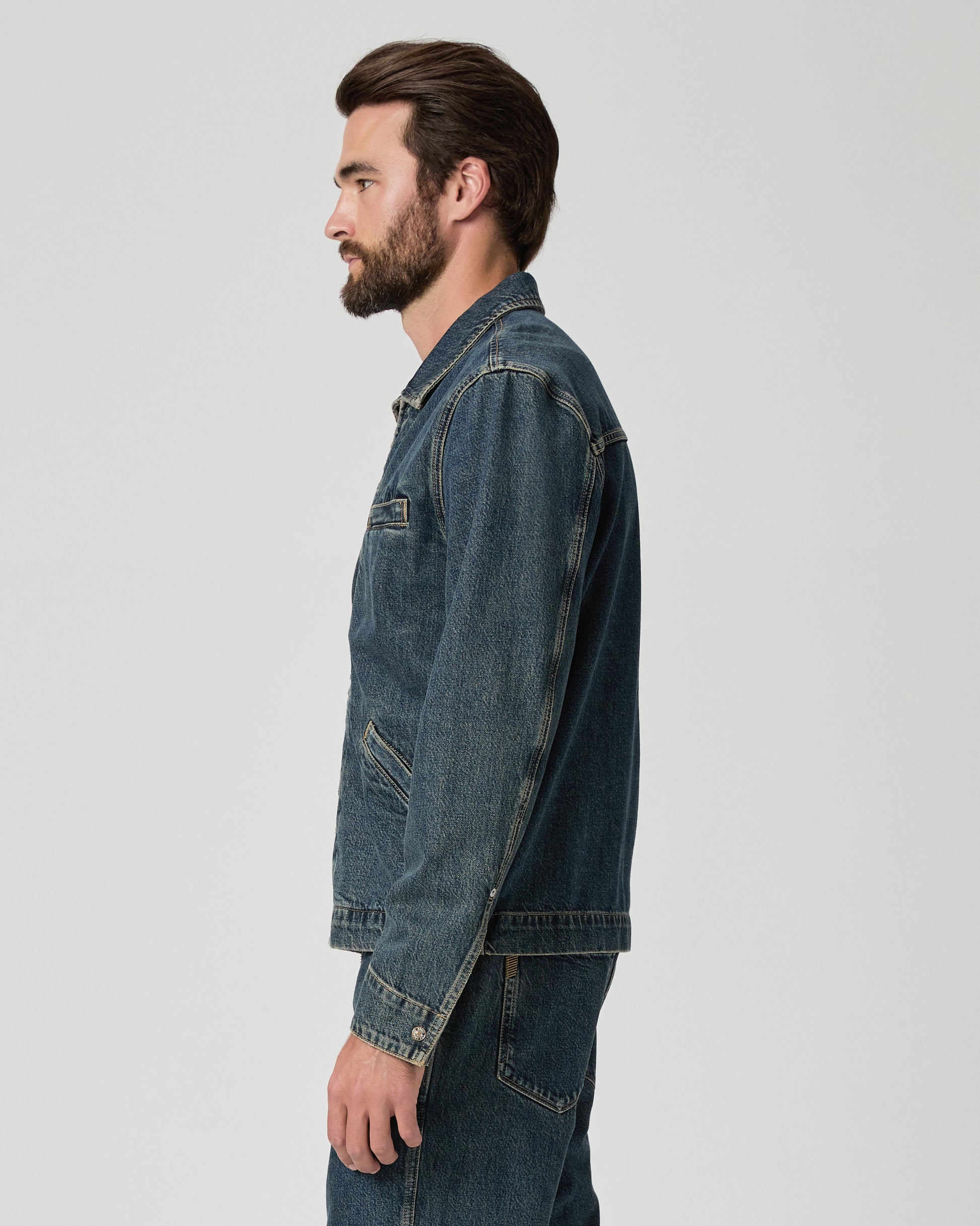 Mauricio Denim Zip Up Jacket - Abaron S