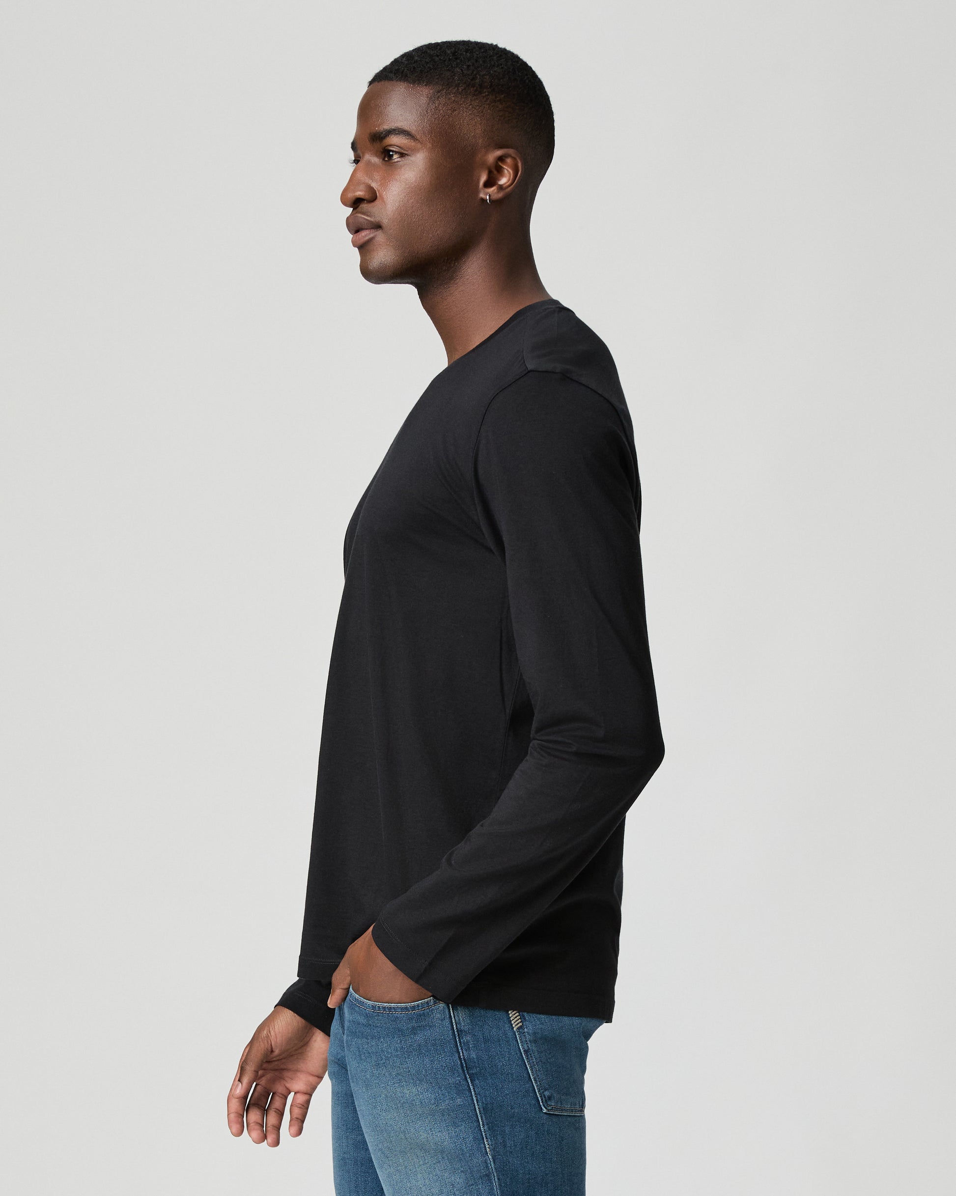 Broxton Long Sleeve Tee - Black S