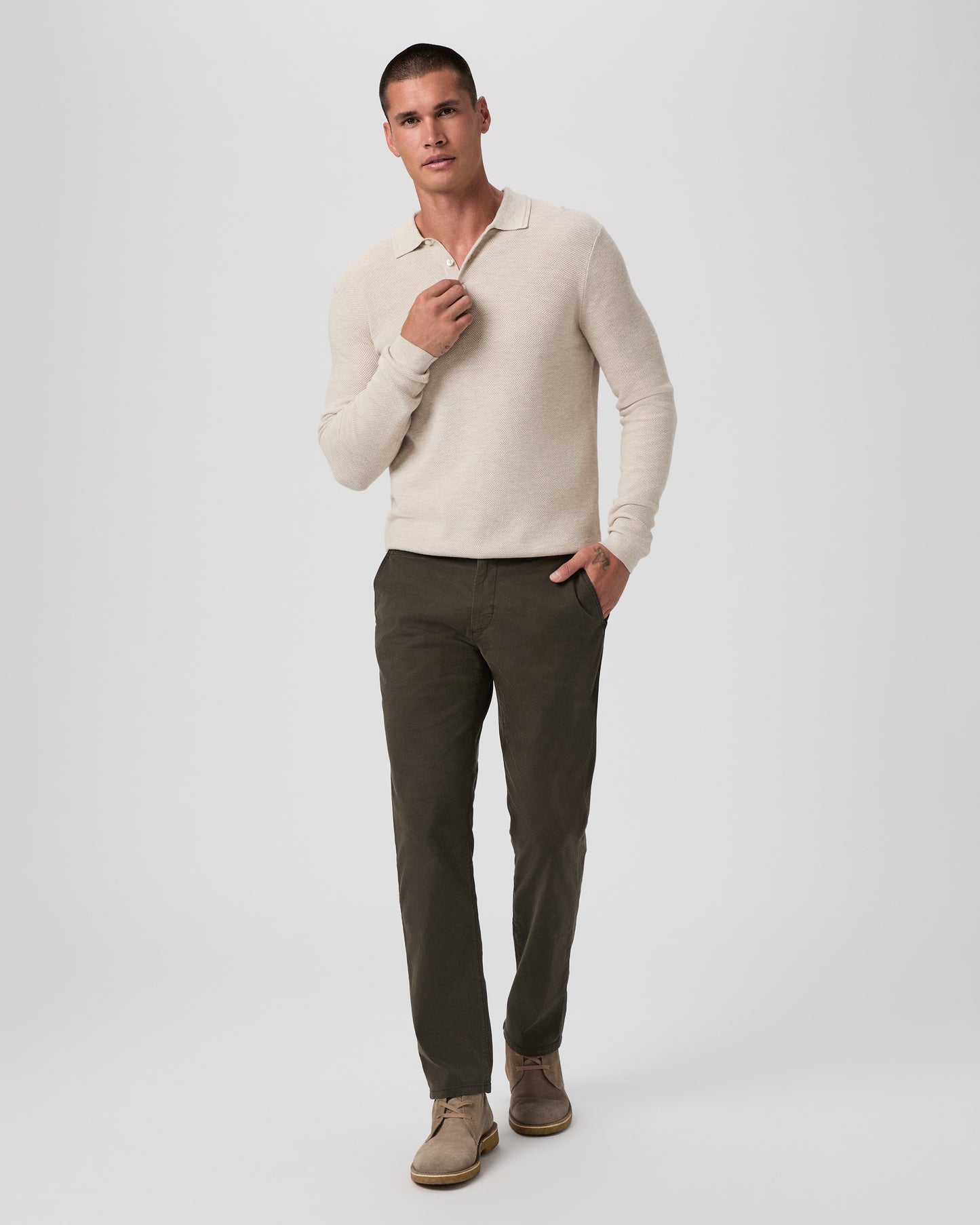 Selwyn Sweater Polo - Canvas S