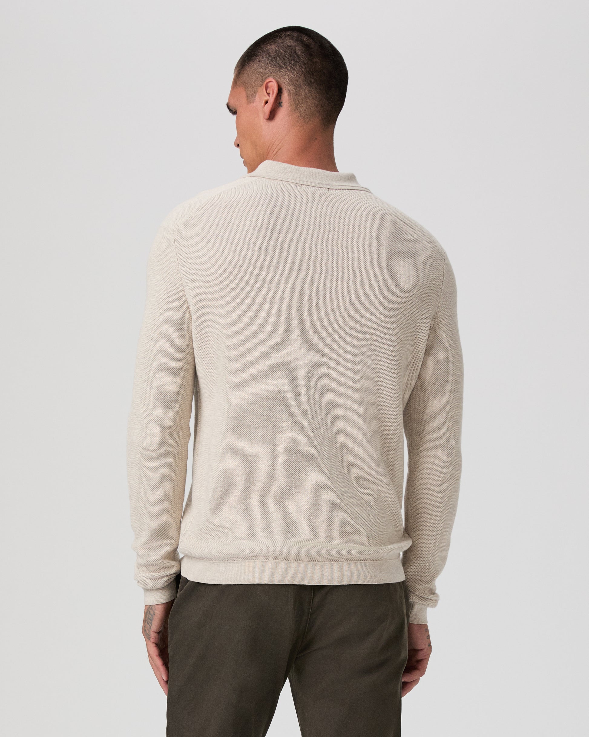 Selwyn Sweater Polo - Canvas S