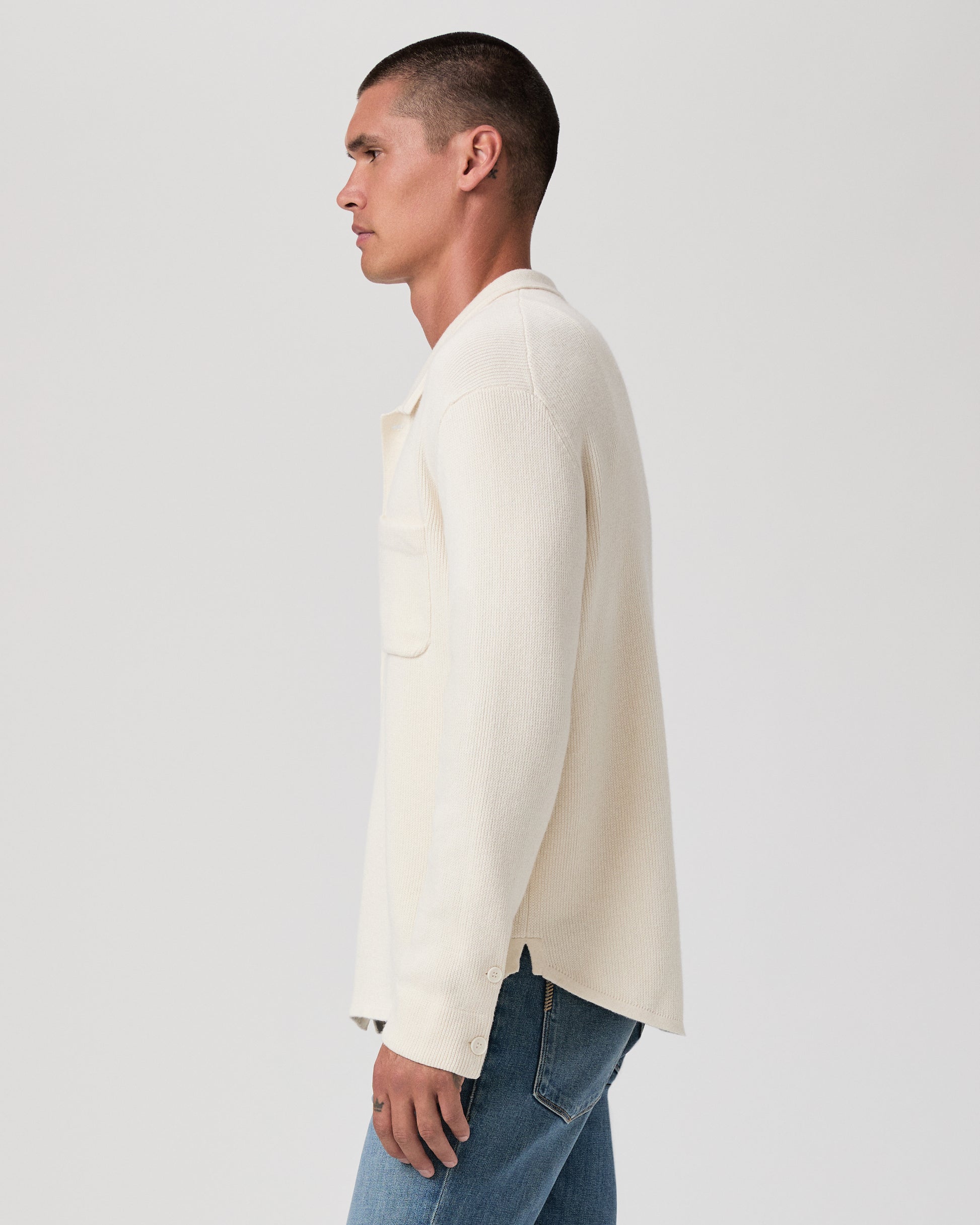 Mason Sweater Shirt - Cream Tusk S