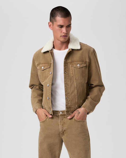 Erickson Jacket W Sherpa Collar - Vintage Dusty Trail S