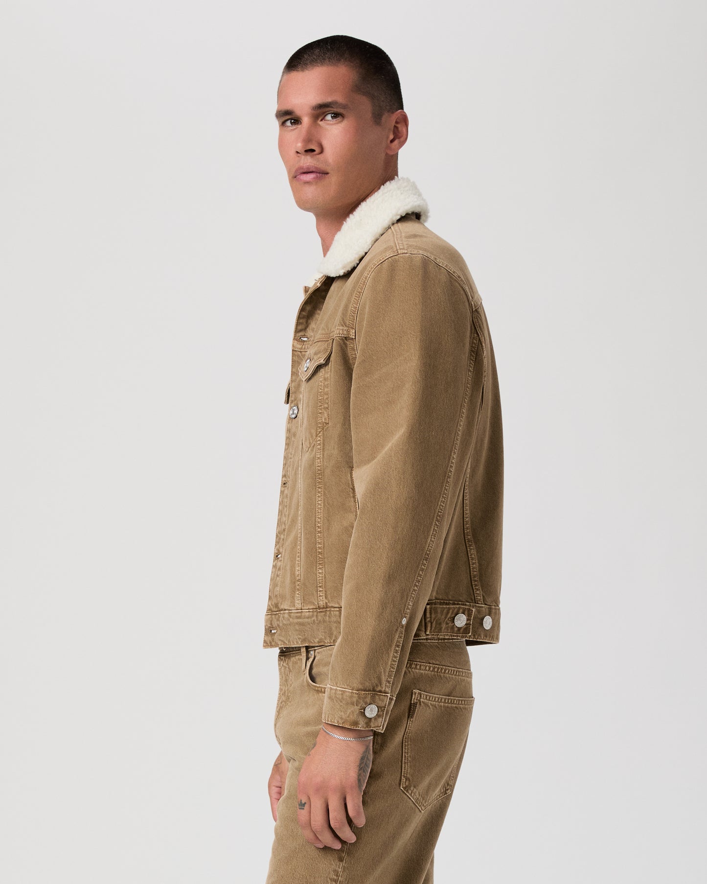 Erickson Jacket W Sherpa Collar - Vintage Dusty Trail S