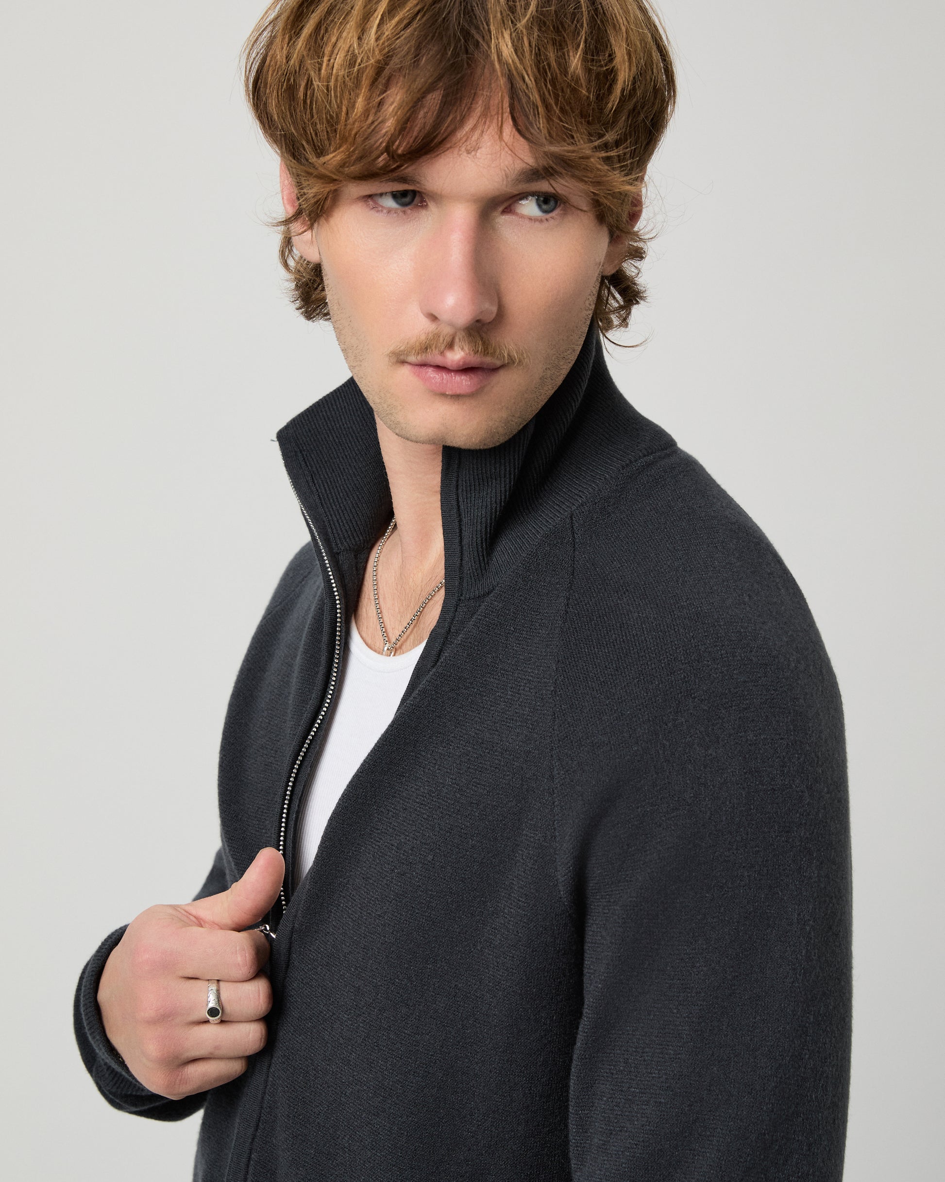 Falberg Zip - Up Cardigan S