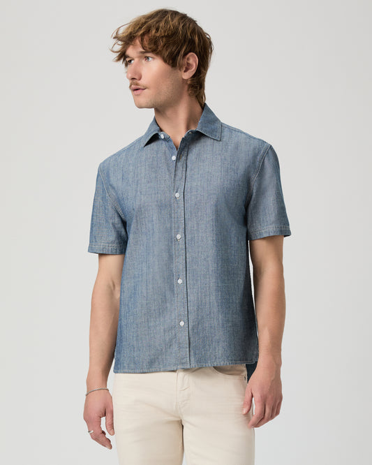 Soliman Short Sleeve Denim Shirt - Chandler S