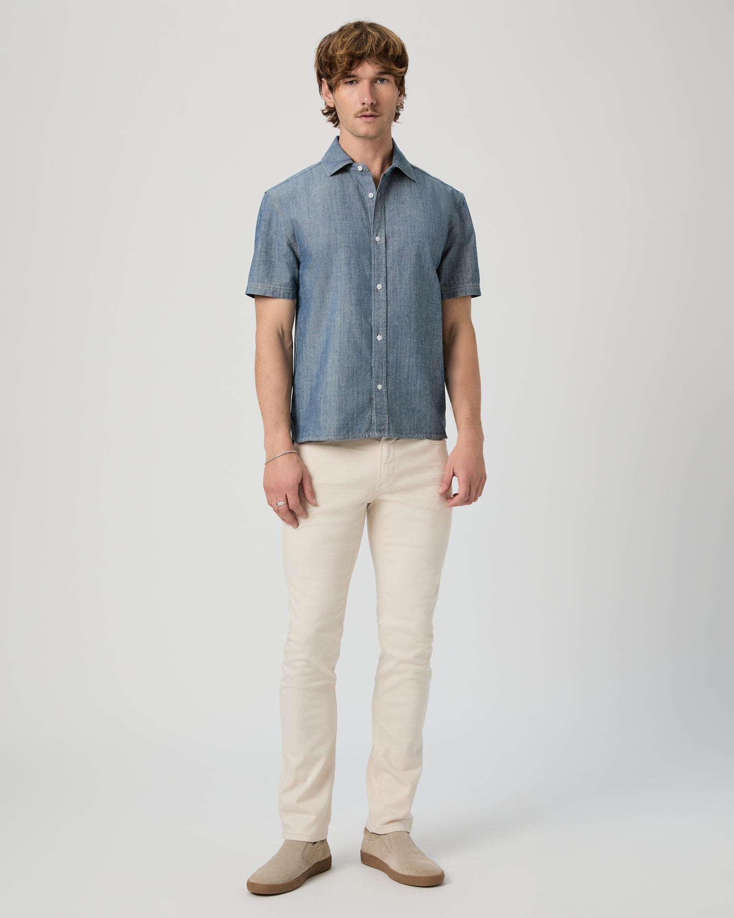 Soliman Short Sleeve Denim Shirt - Chandler S