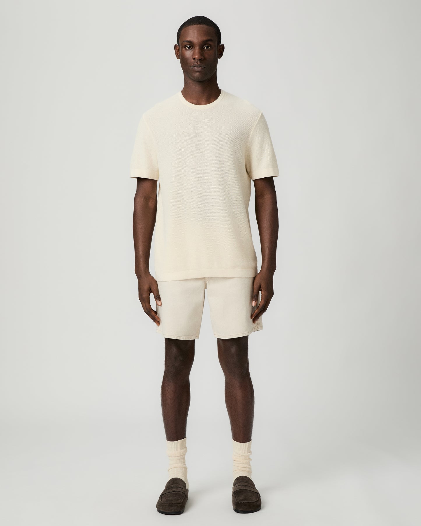Brimmer Sweater Tee - Silt S