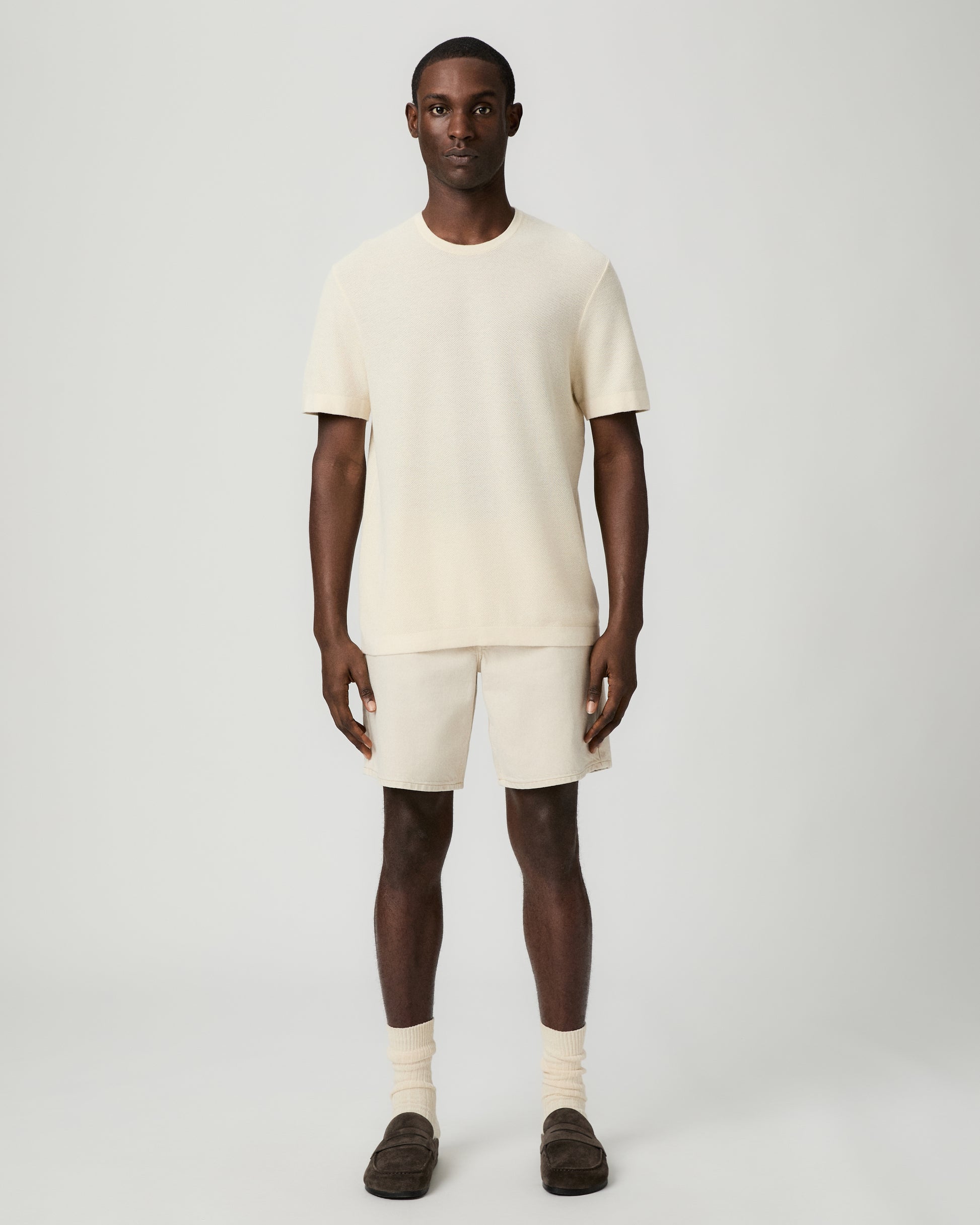 Brimmer Sweater Tee - Silt S