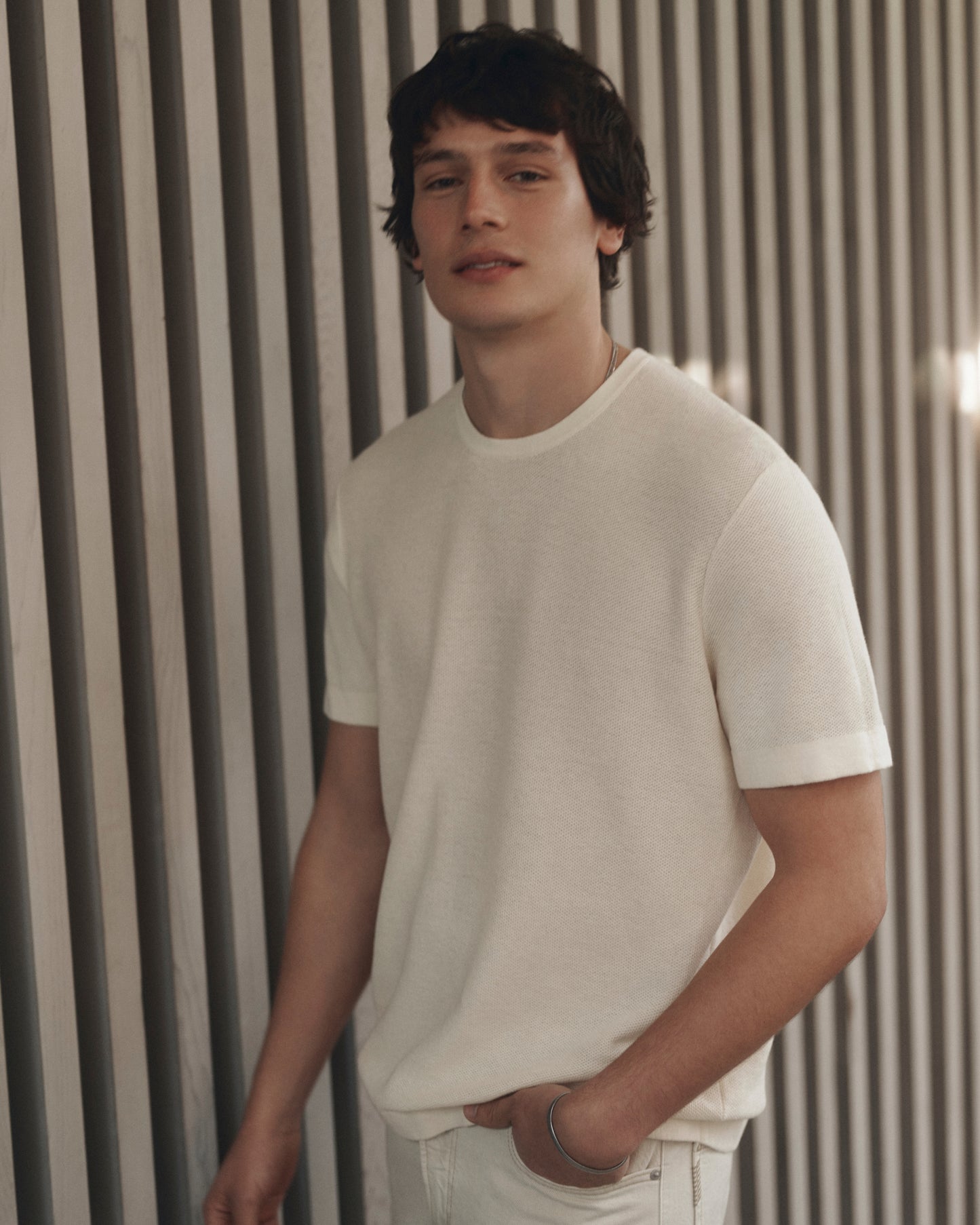 Brimmer Sweater Tee - Silt