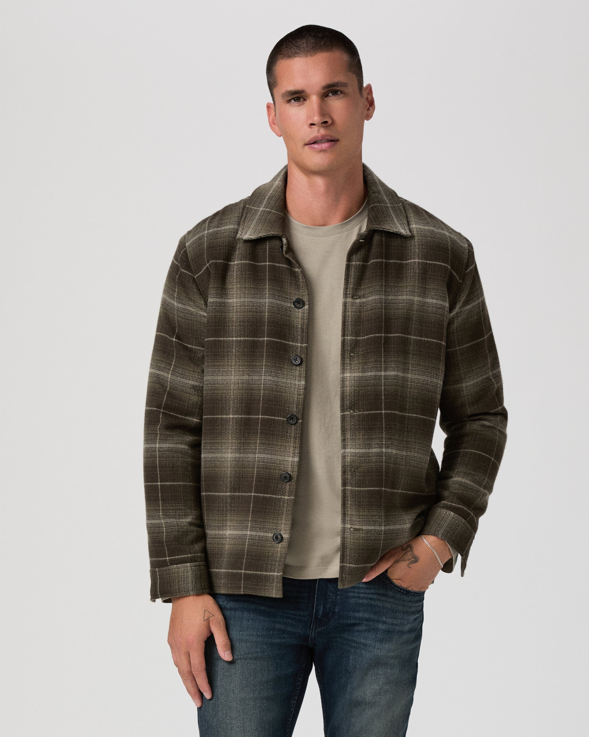 Telford Jacket - Marsh Green Plaid S