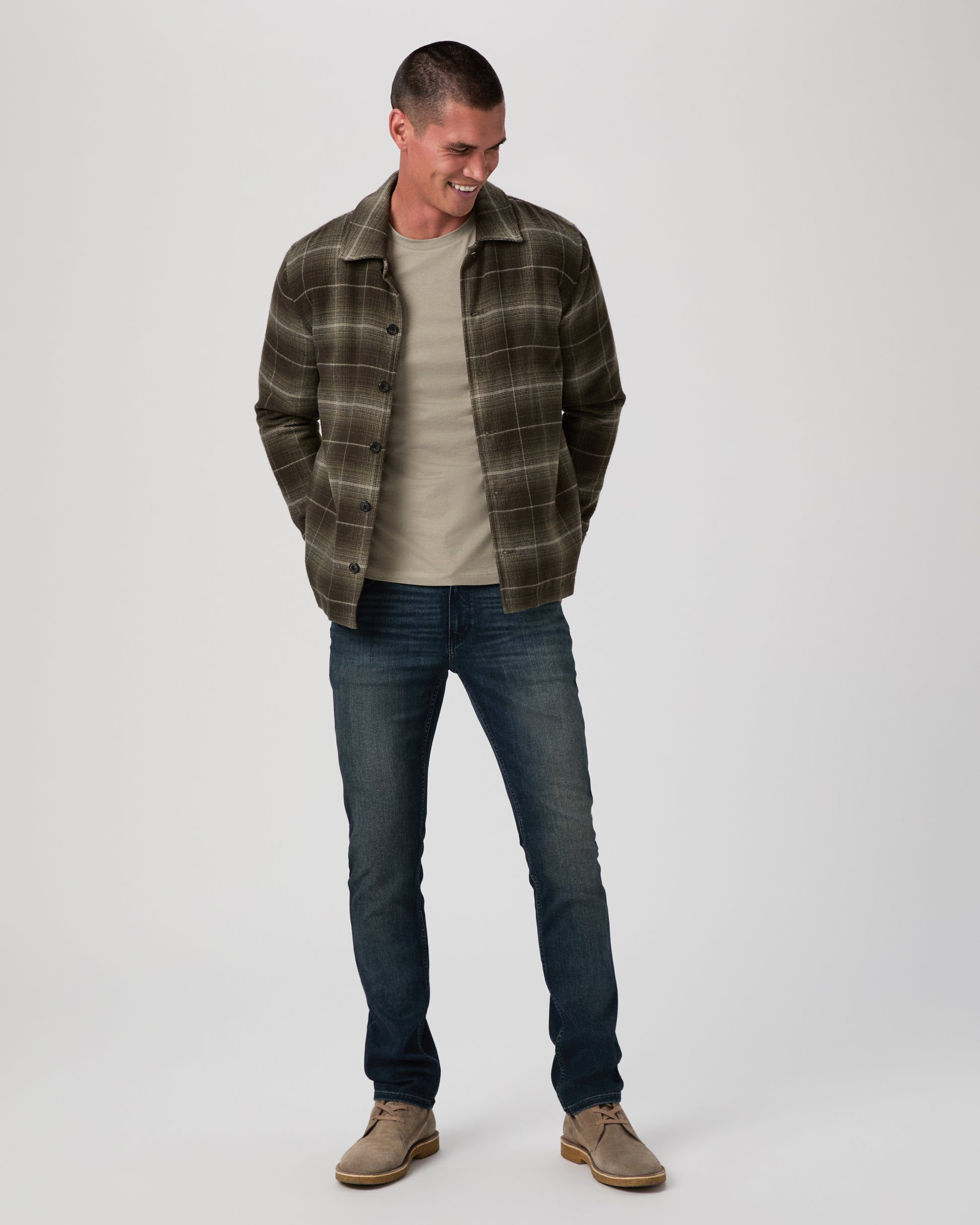 Telford Jacket - Marsh Green Plaid S