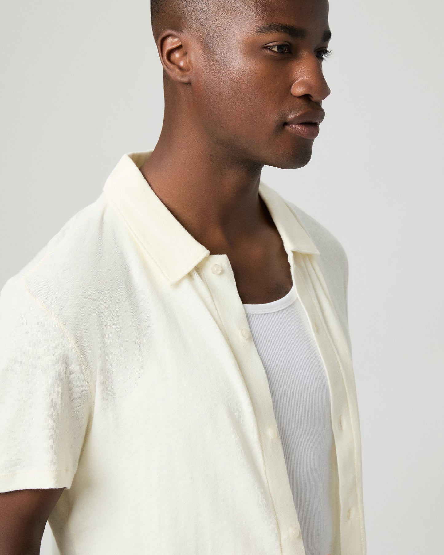 Sultan Ss Button Up - Cliffside Fog S