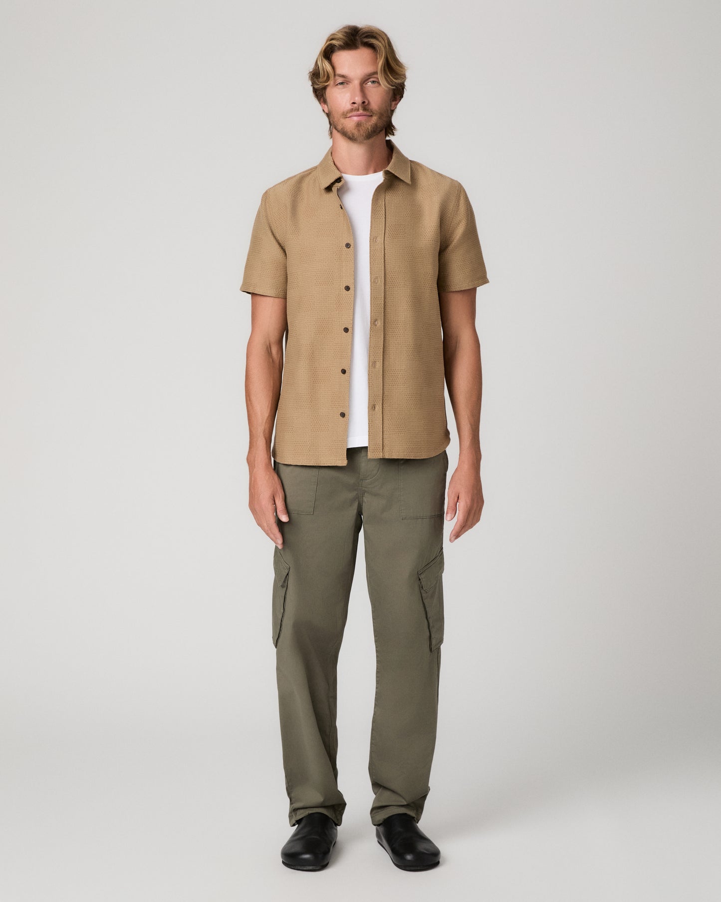 Coleson Wide Leg Cargo - Olive Wood 28