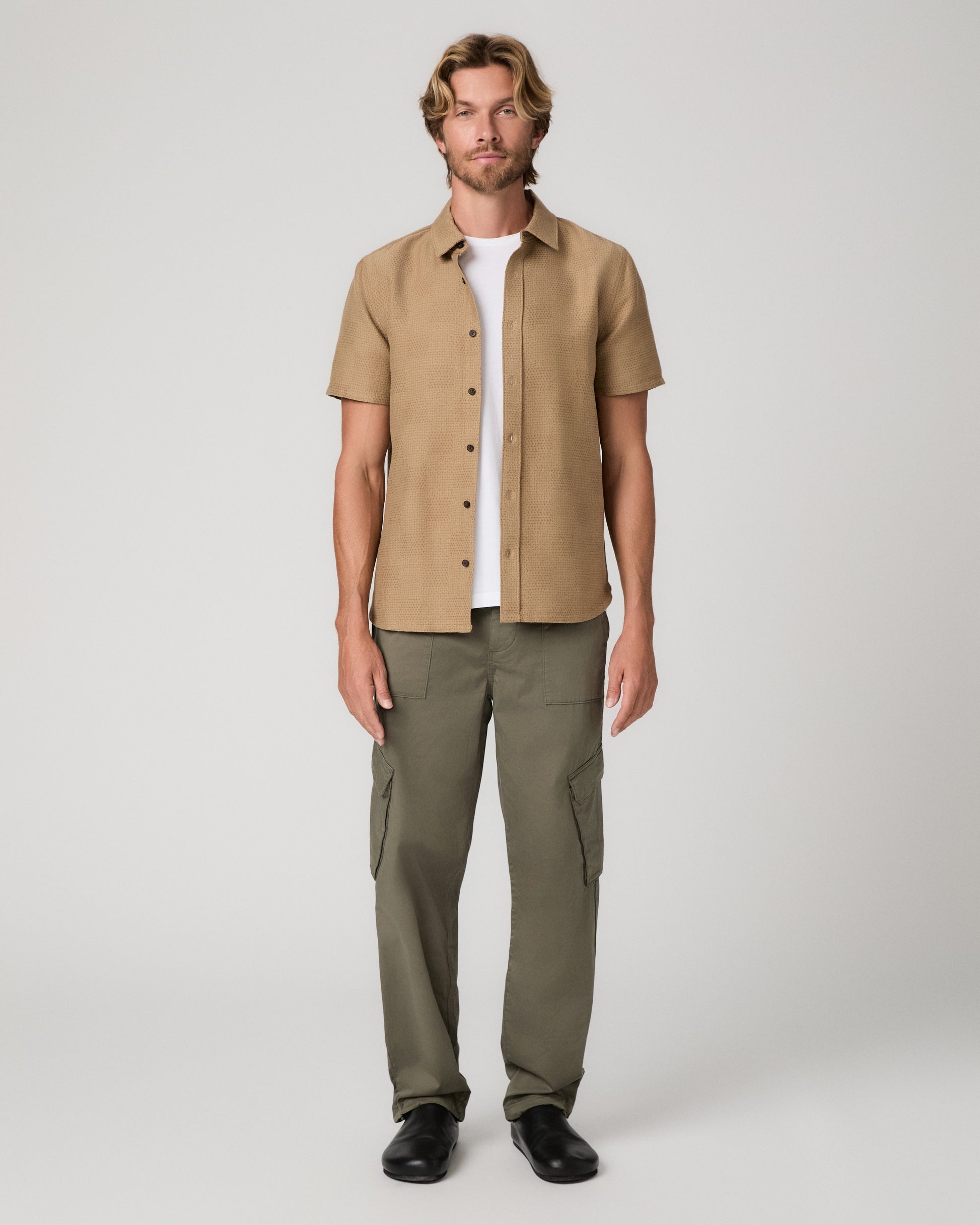 Coleson Wide Leg Cargo - Olive Wood 28