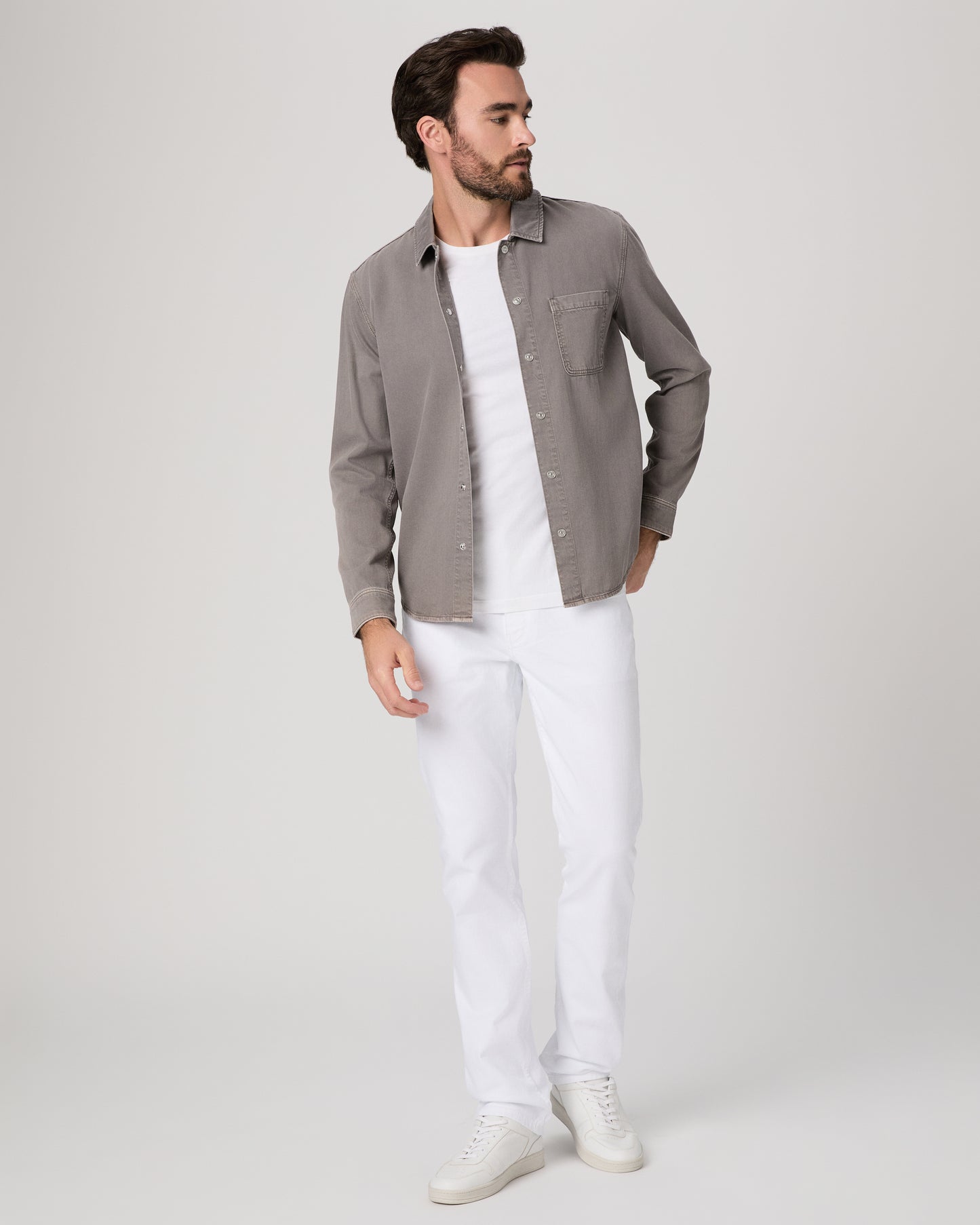 Normandie 32 Inch Straight Jean - Crisp White 28