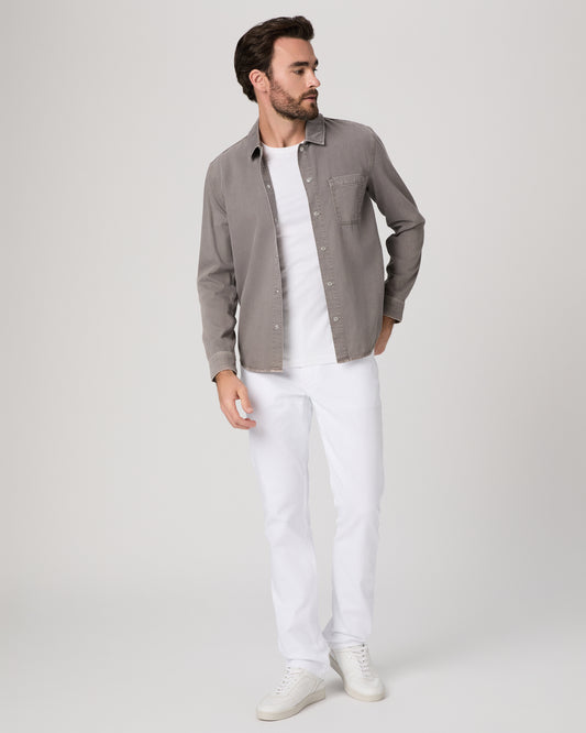Normandie 32 Inch Straight Jean - Crisp White 28