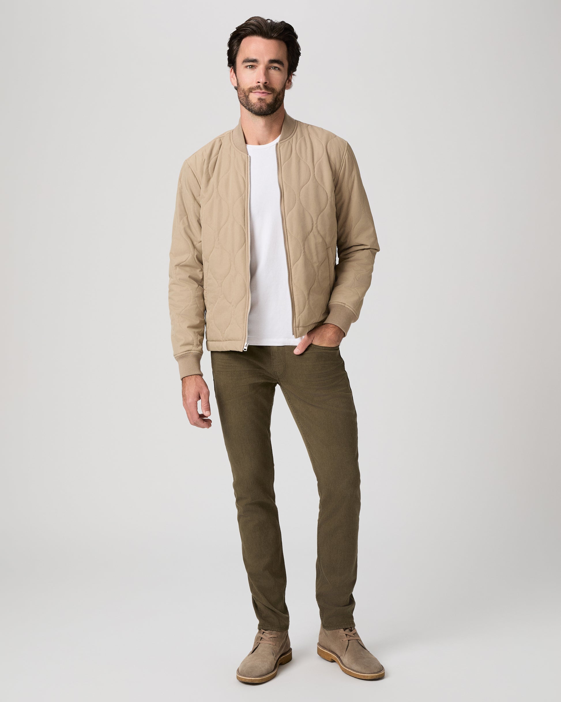 Transcend Lennox Slim Jean - Olive Branch 28