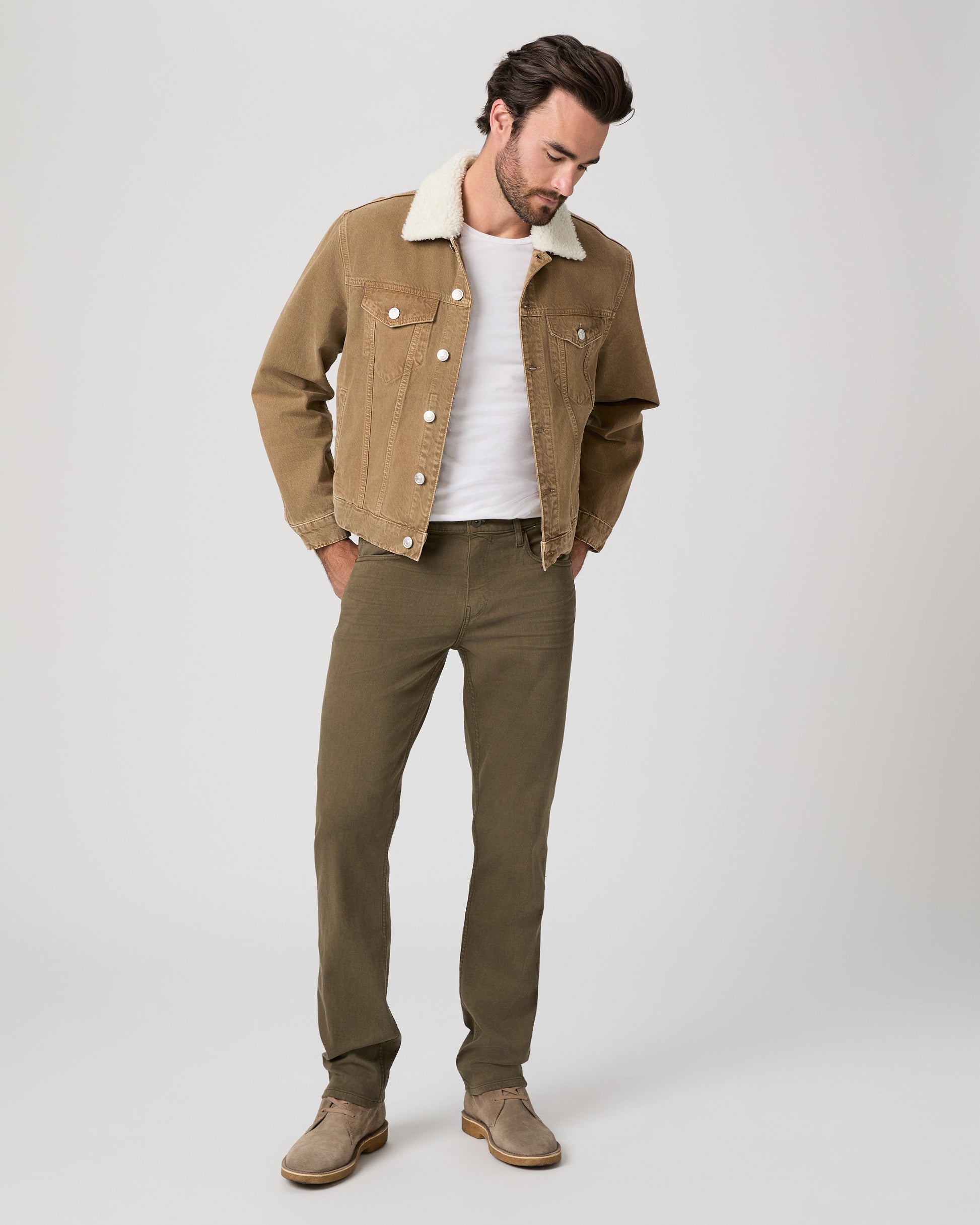 Transcend Normandie Straight Jean - Olive Branch 28