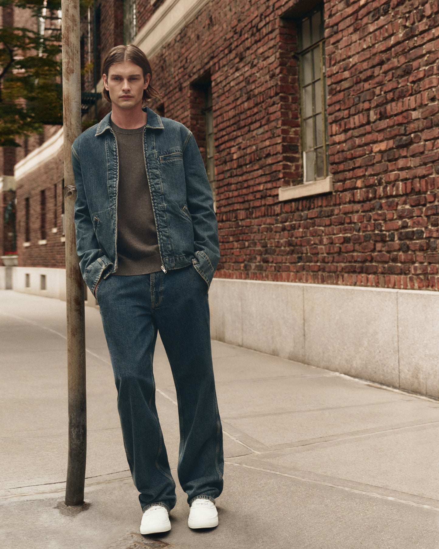 Mauricio Denim Zip Up Jacket - Abaron