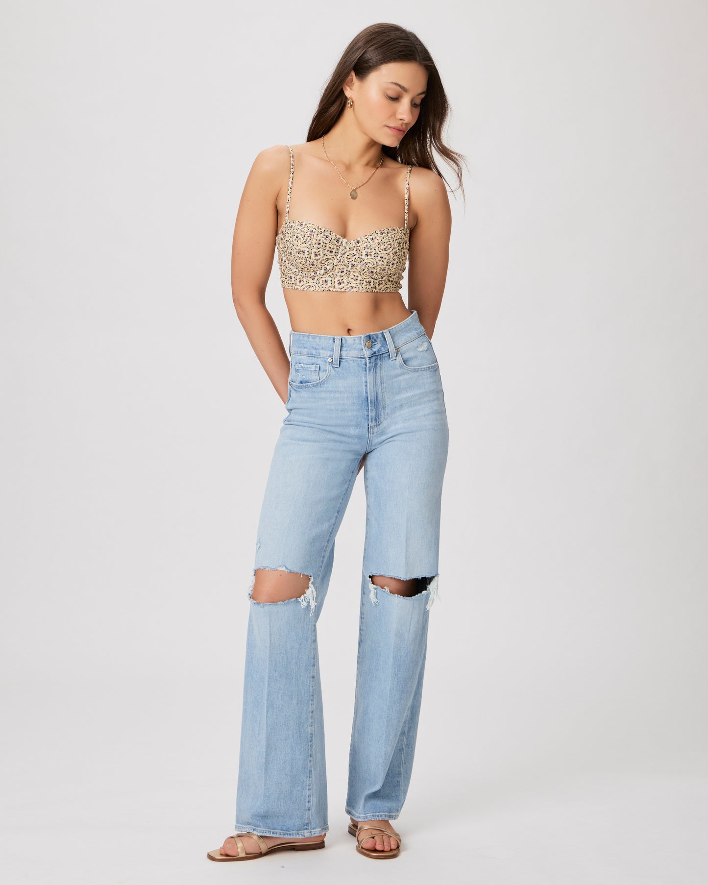 Andi Bralette - Butter/Black Multi, Image 6