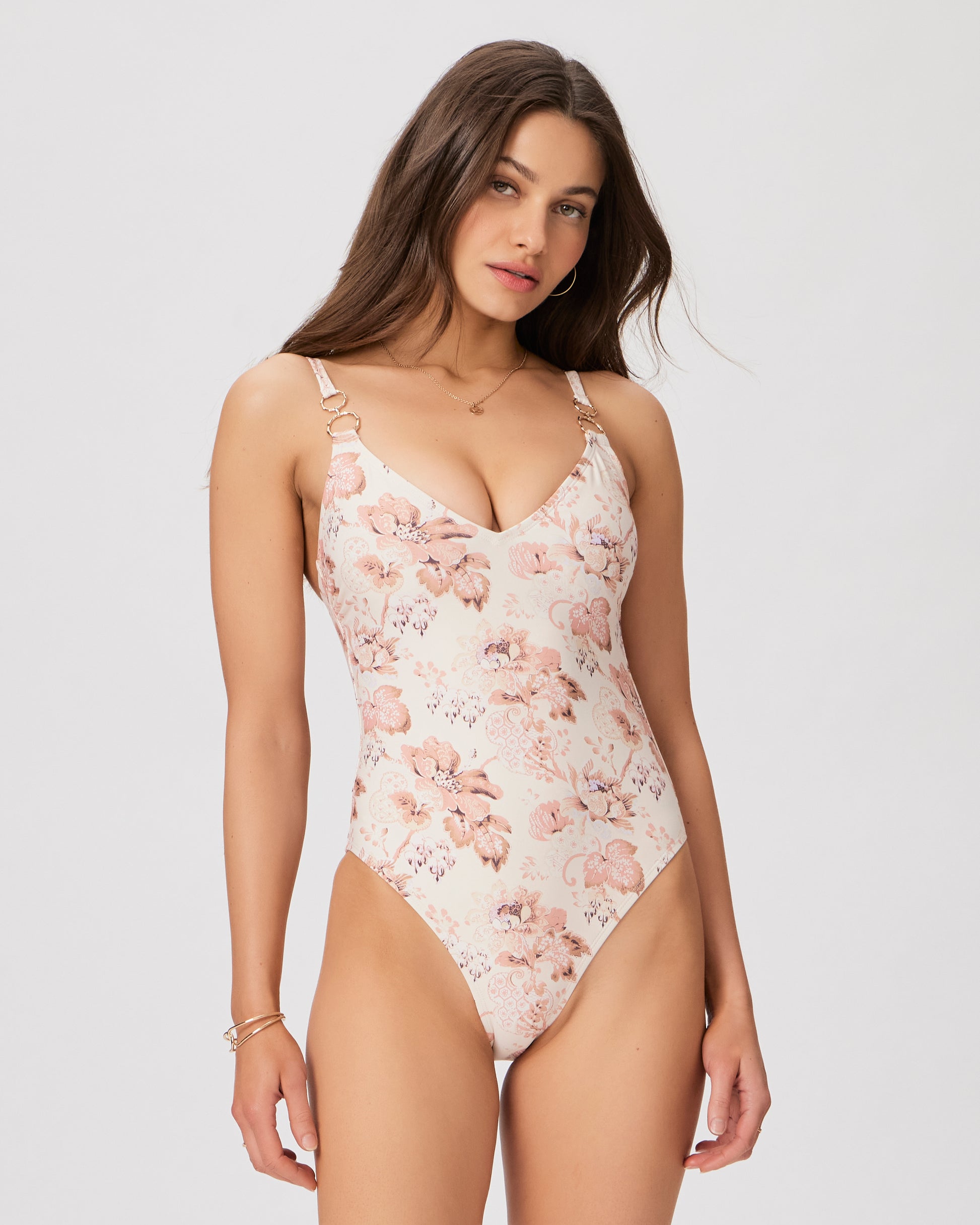 Rachel One Piece - Cream Multi, Image 1