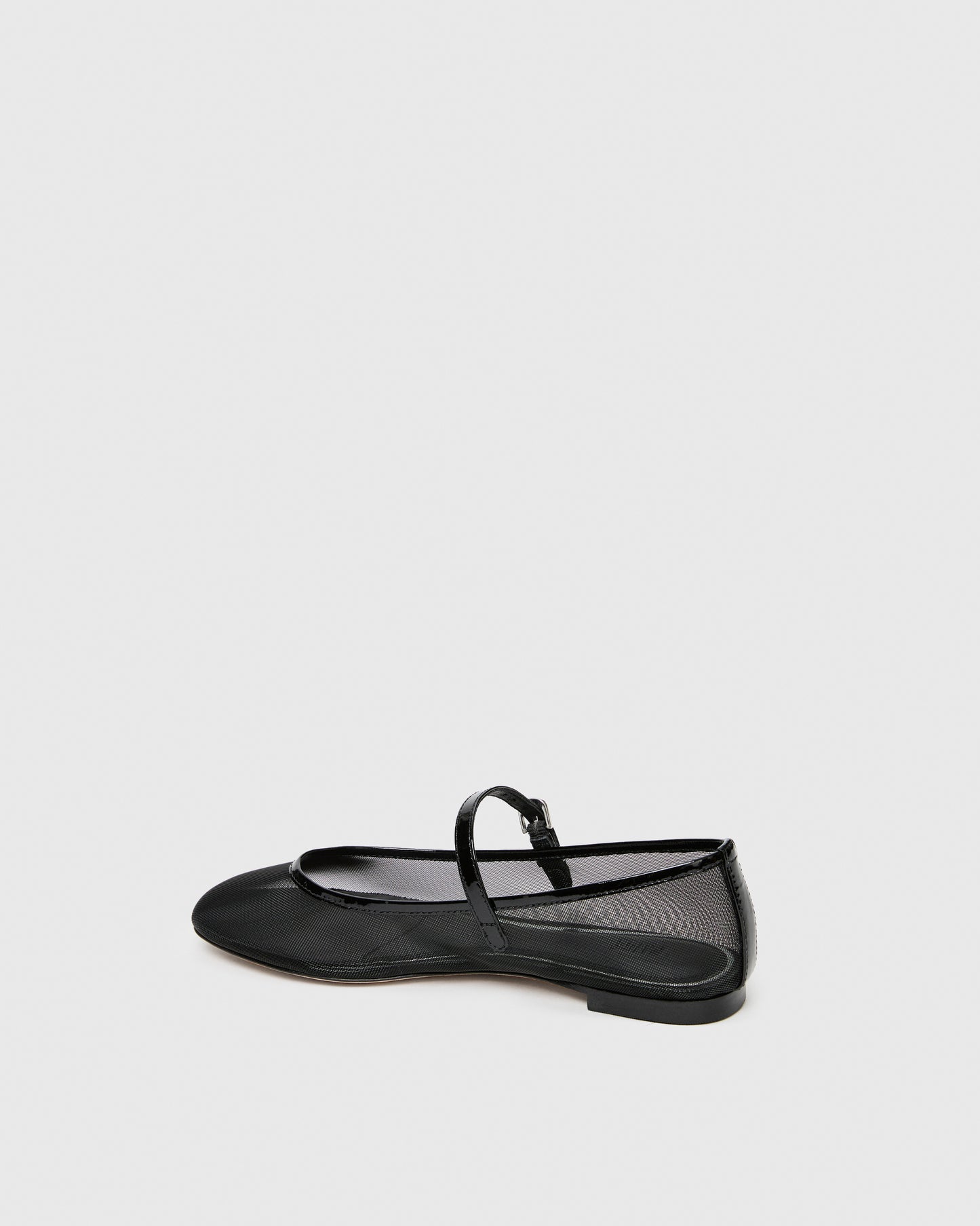 Josie Flat - Black Mesh/Patent Leather, Image 3