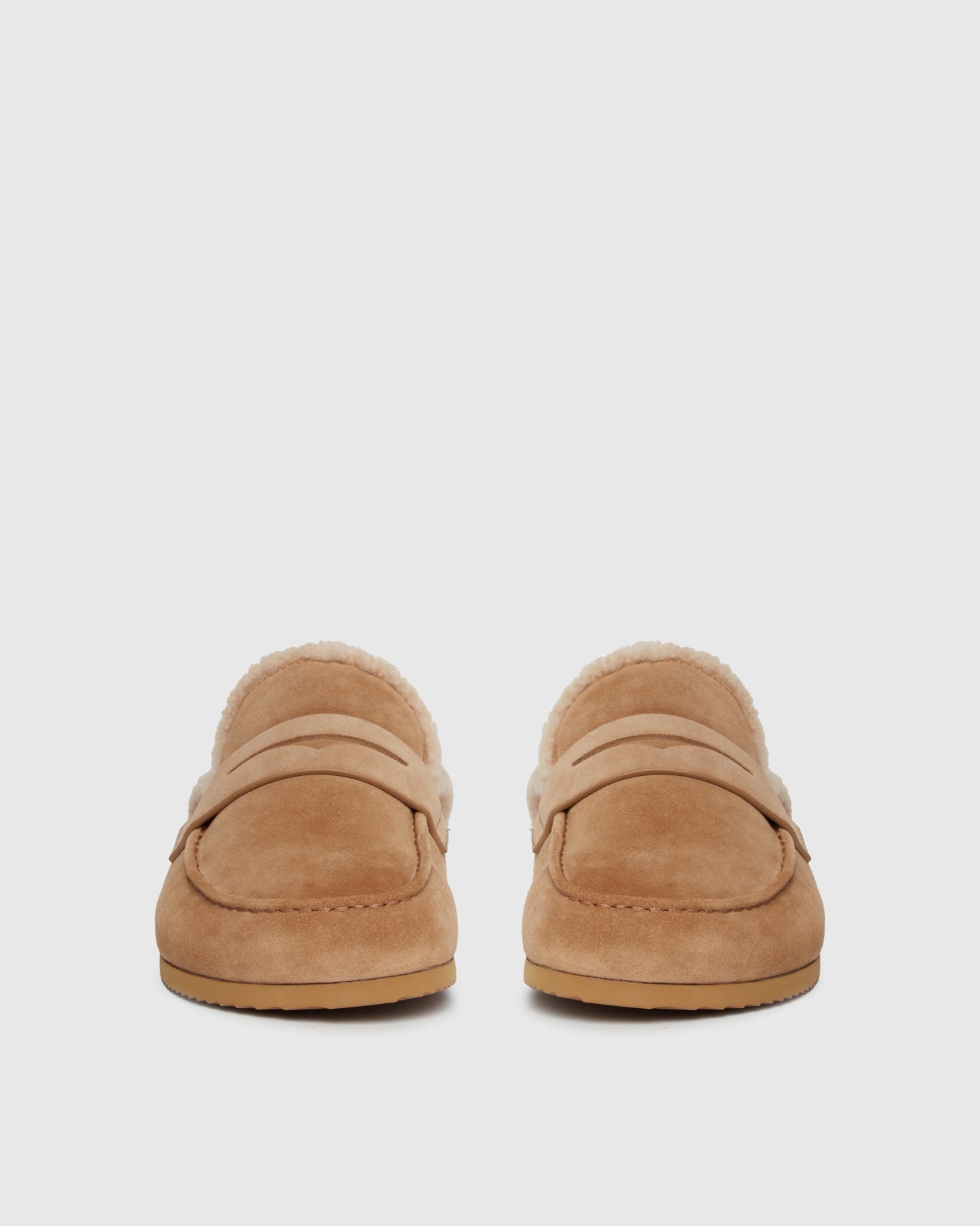 Wynn Shearling Flat - Camel (Women's Sizing)