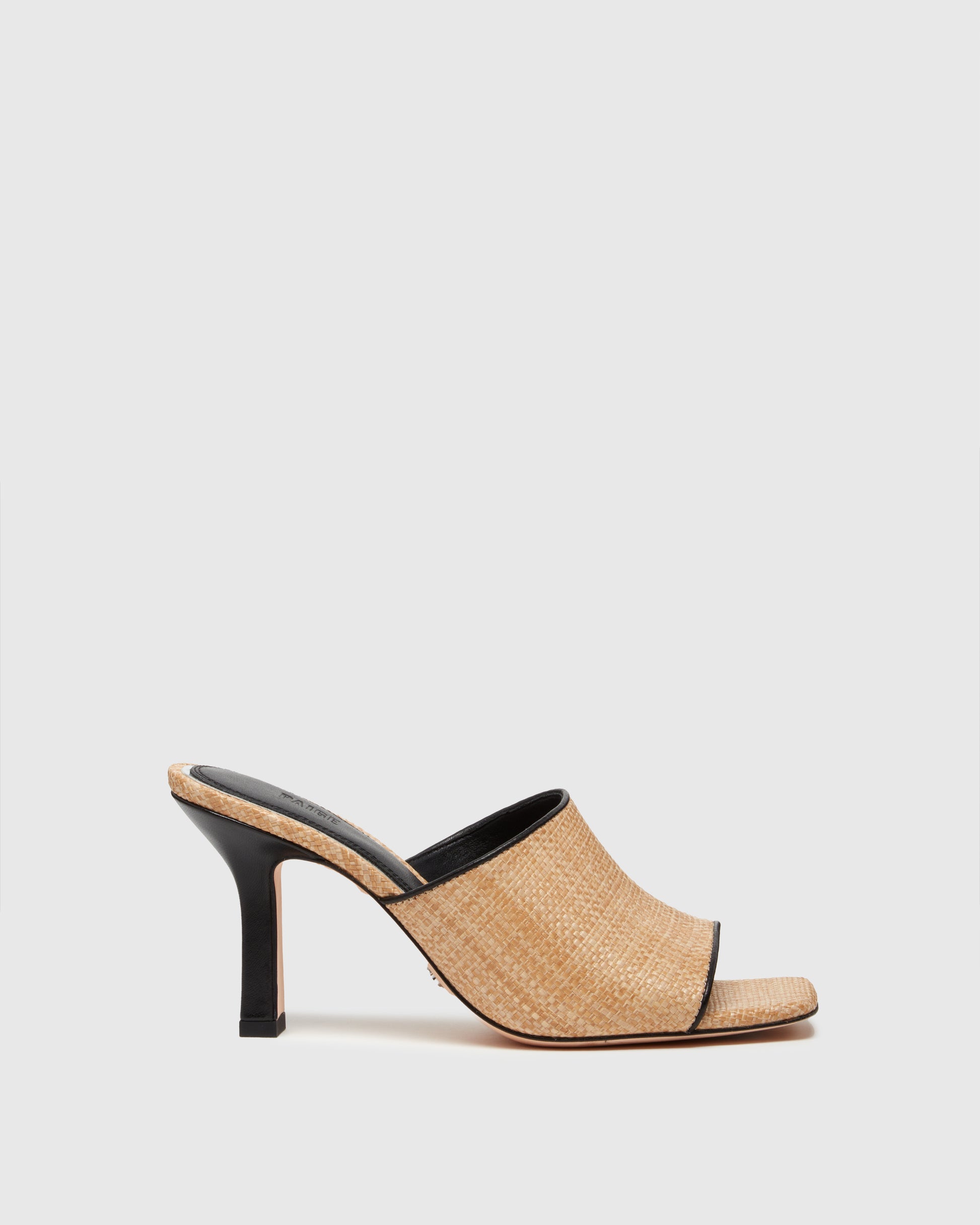 Louise Sandal - Natural/Black Raffia, Image 1