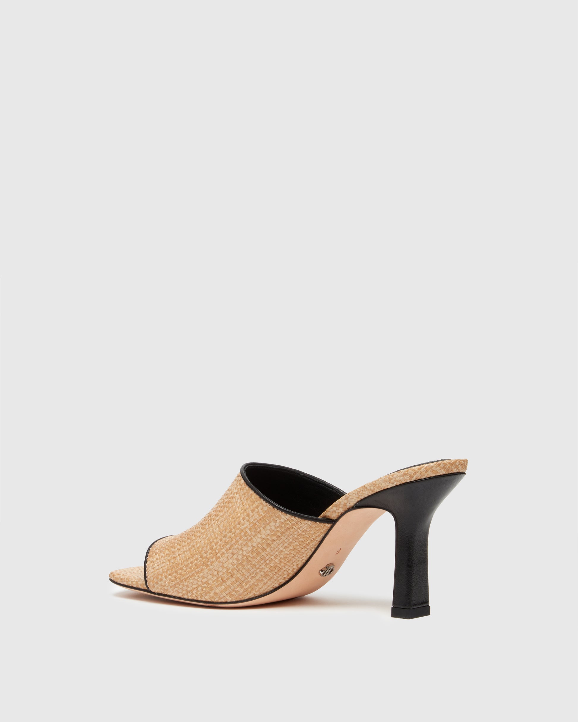 Louise Sandal - Natural/Black Raffia, Image 3