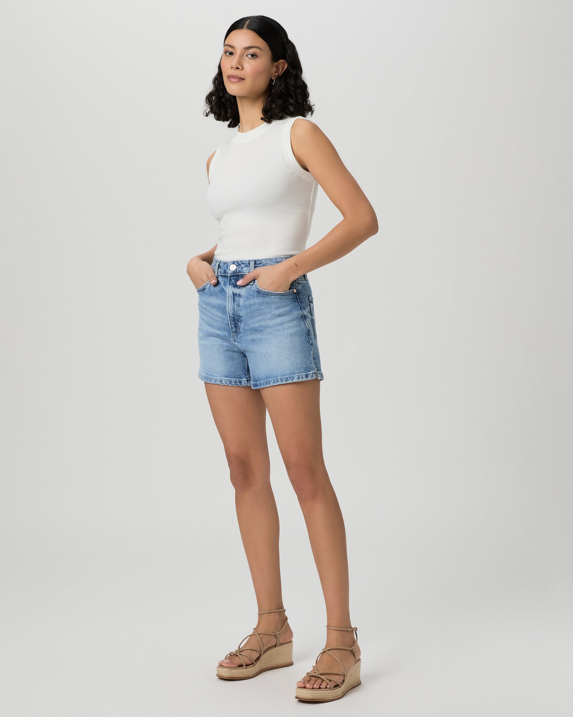 Julia Wedge - Sand Leather 5