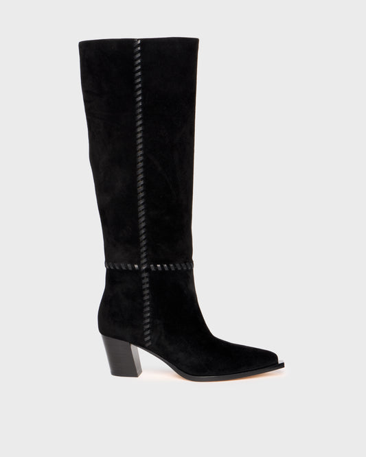 Lillith Tall Boot - Black Suede